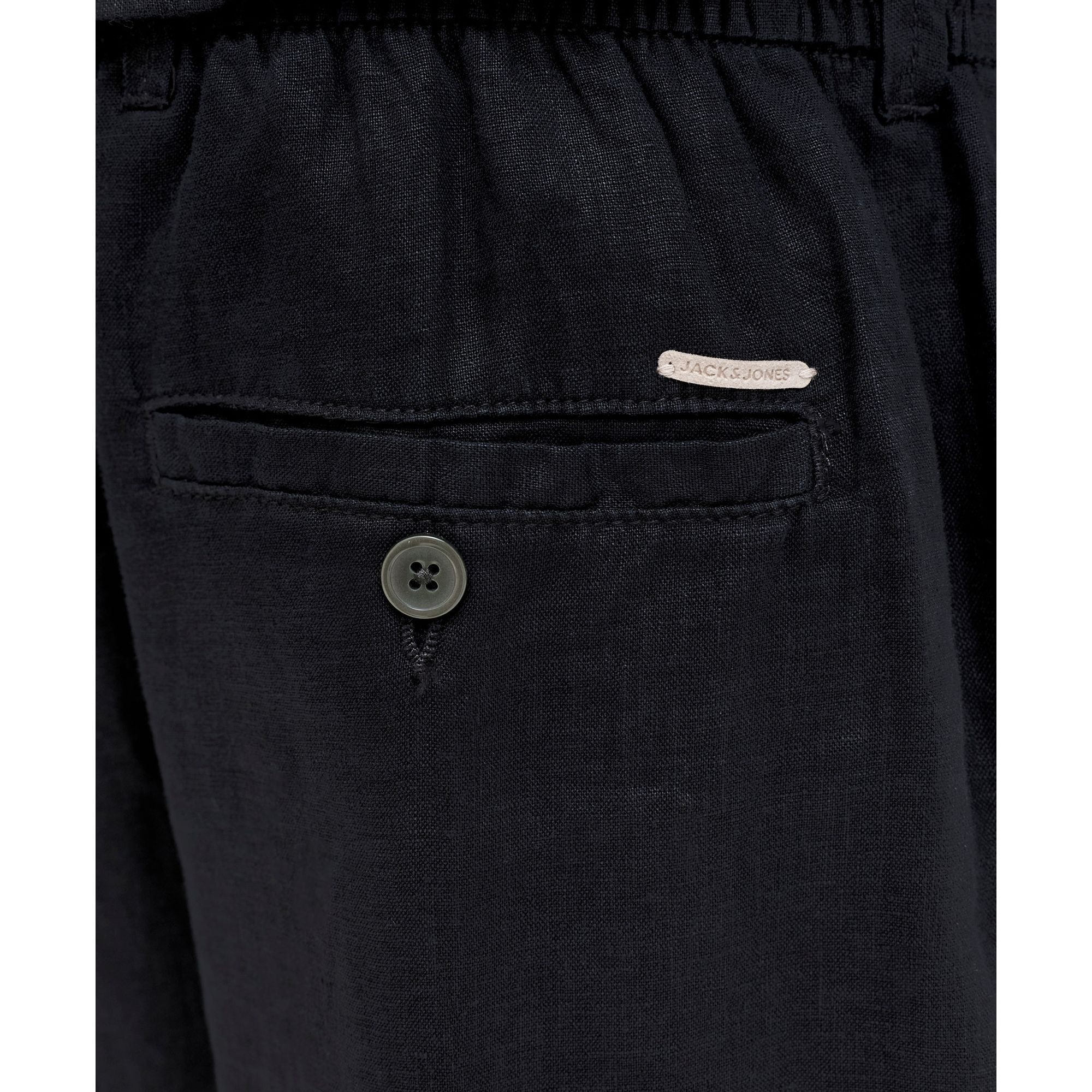 JACK & JONES Kelnės vyrams, Juoda, Karl lawrence linen 4