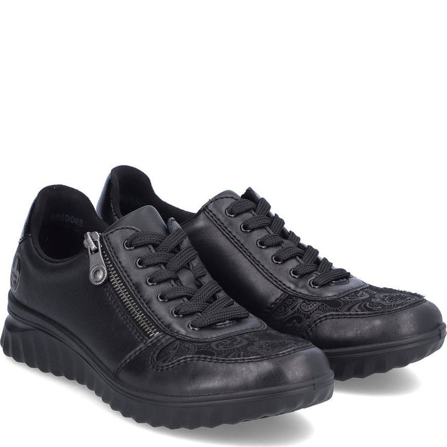 RIEKER Laisvalaikio bateliai moterims, Juoda, Ladies shoes 1