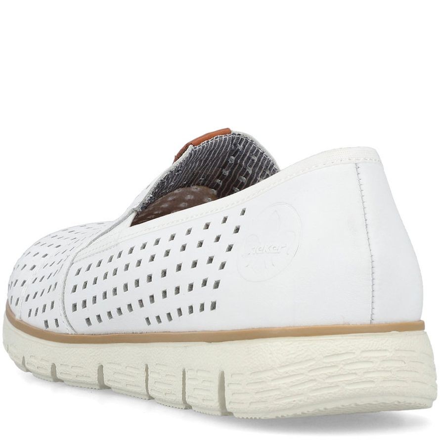 RIEKER Basutės moterims, Balta, SANDALS 10