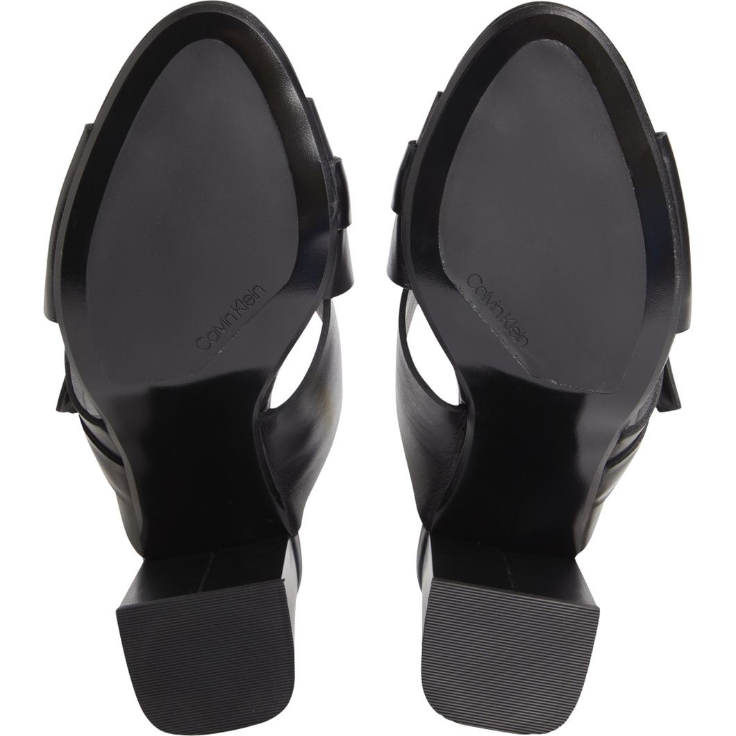 CALVIN KLEIN Basutės moterims, Juoda, X SLIDE SANDAL 85 W/HW 4