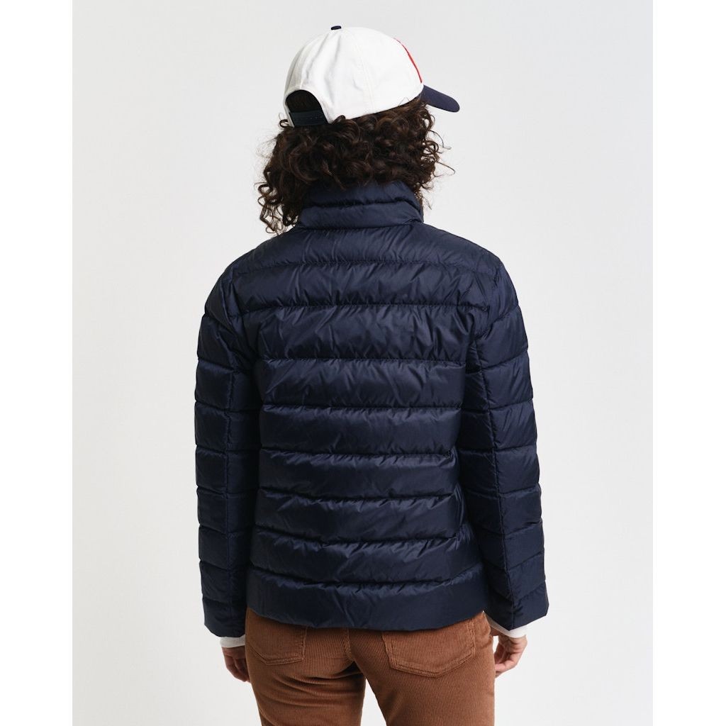 GANT Striukė moterims, Mėlyna, Light down logo jacket 3
