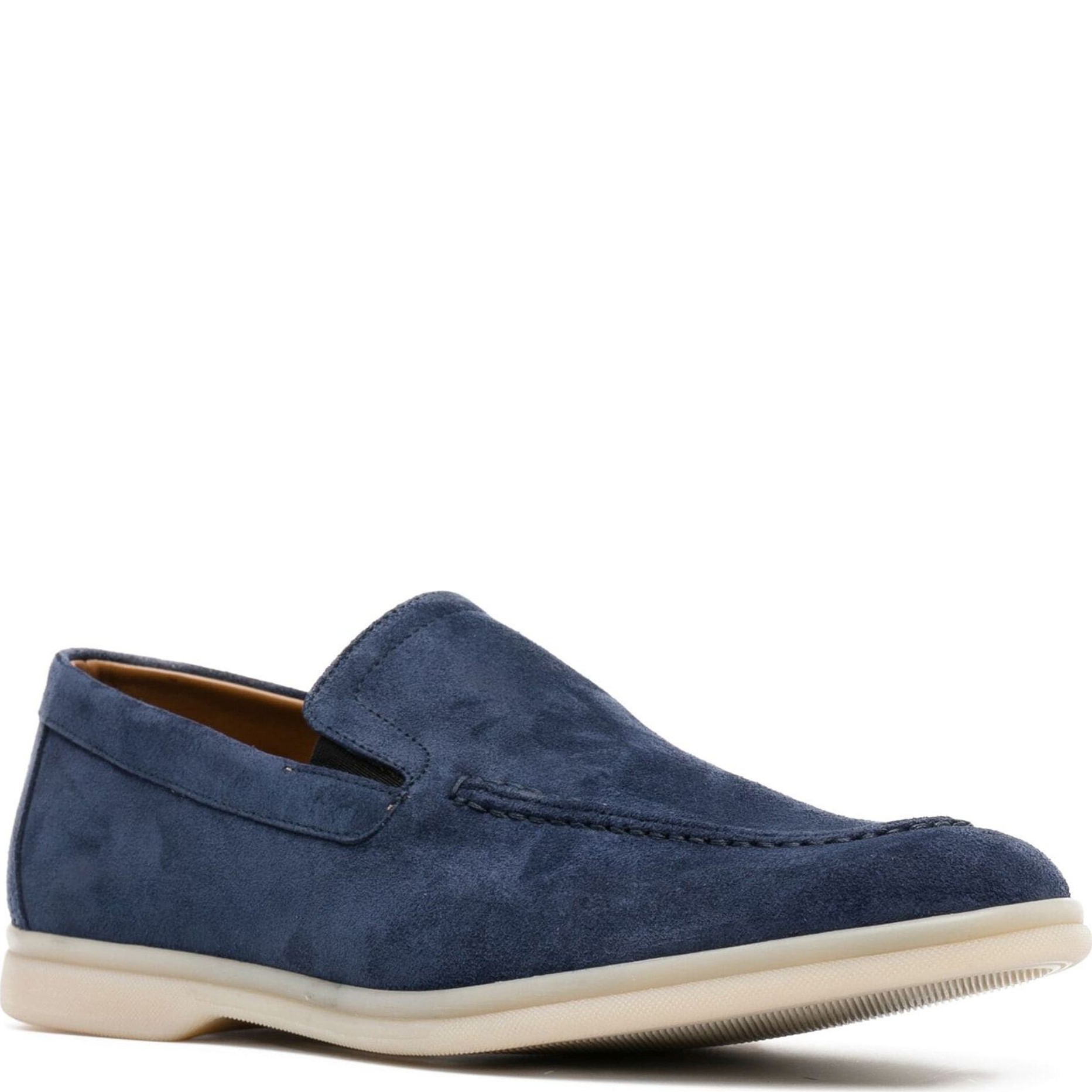 CESARE CASADEI Loaferiai vyrams, Mėlyna, Antilope loafers 1