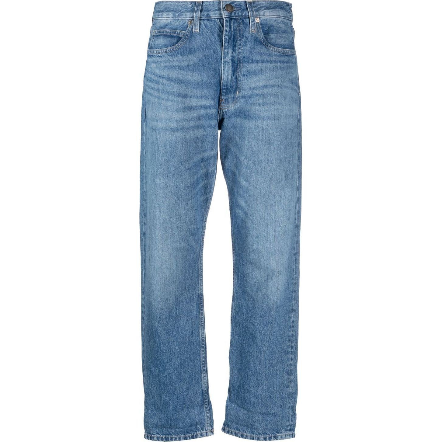 CALVIN KLEIN Tiesūs džinsai -moterims, Mėlyna, Denim Pants