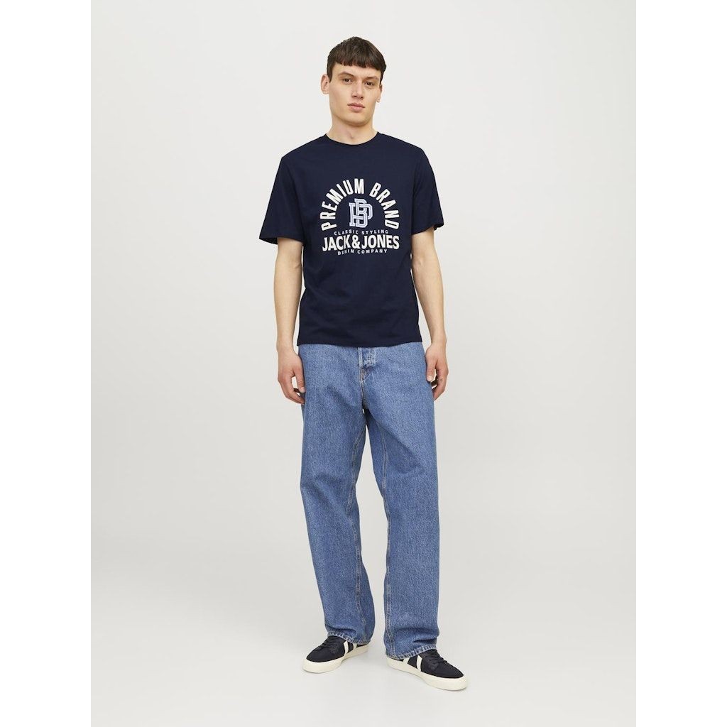 JACK & JONES Marškinėliai vyrams, Mėlyna, JPRSTAR TEE SS CREW 4
