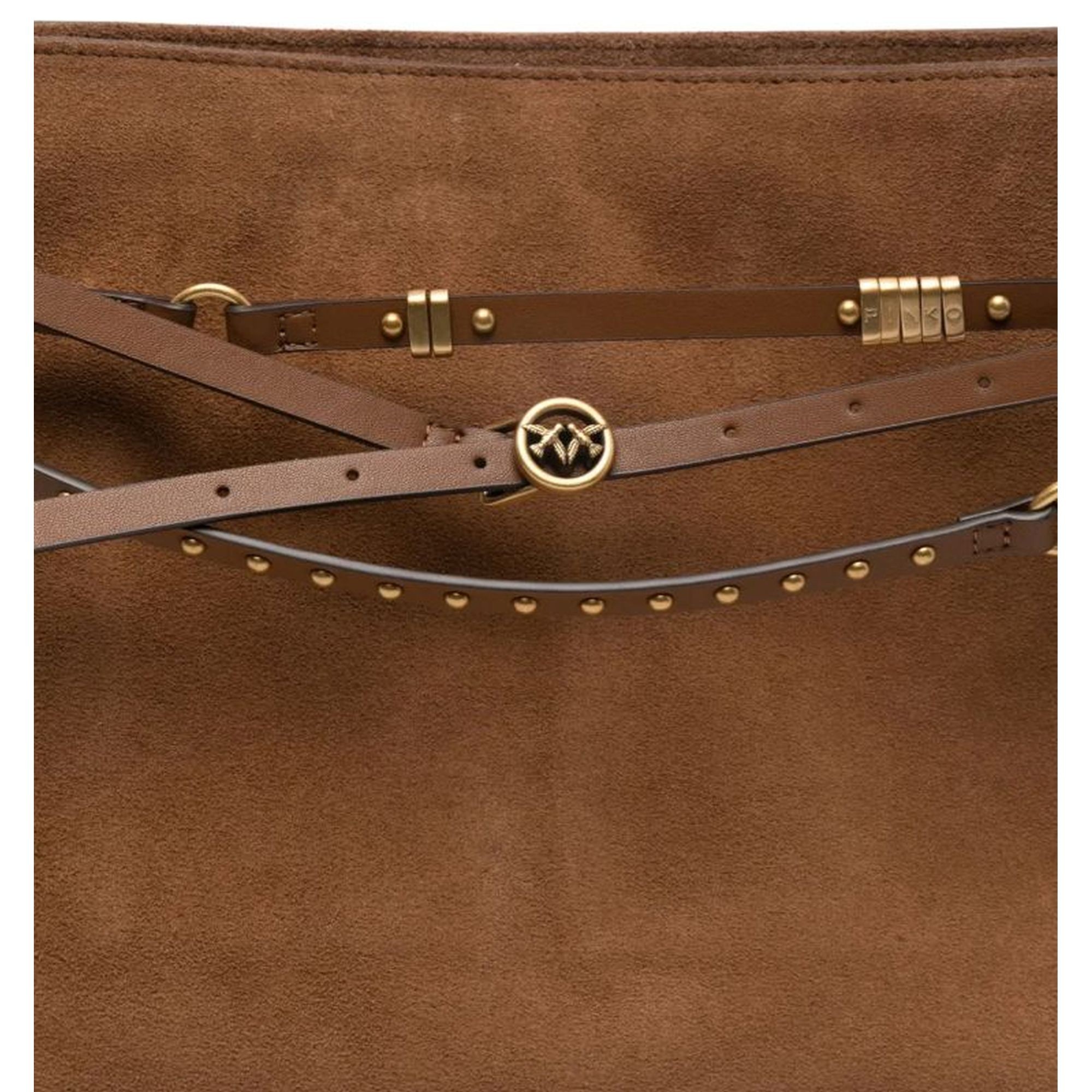 PINKO Rankinė moterims, Ruda, Belt bag big suede 3