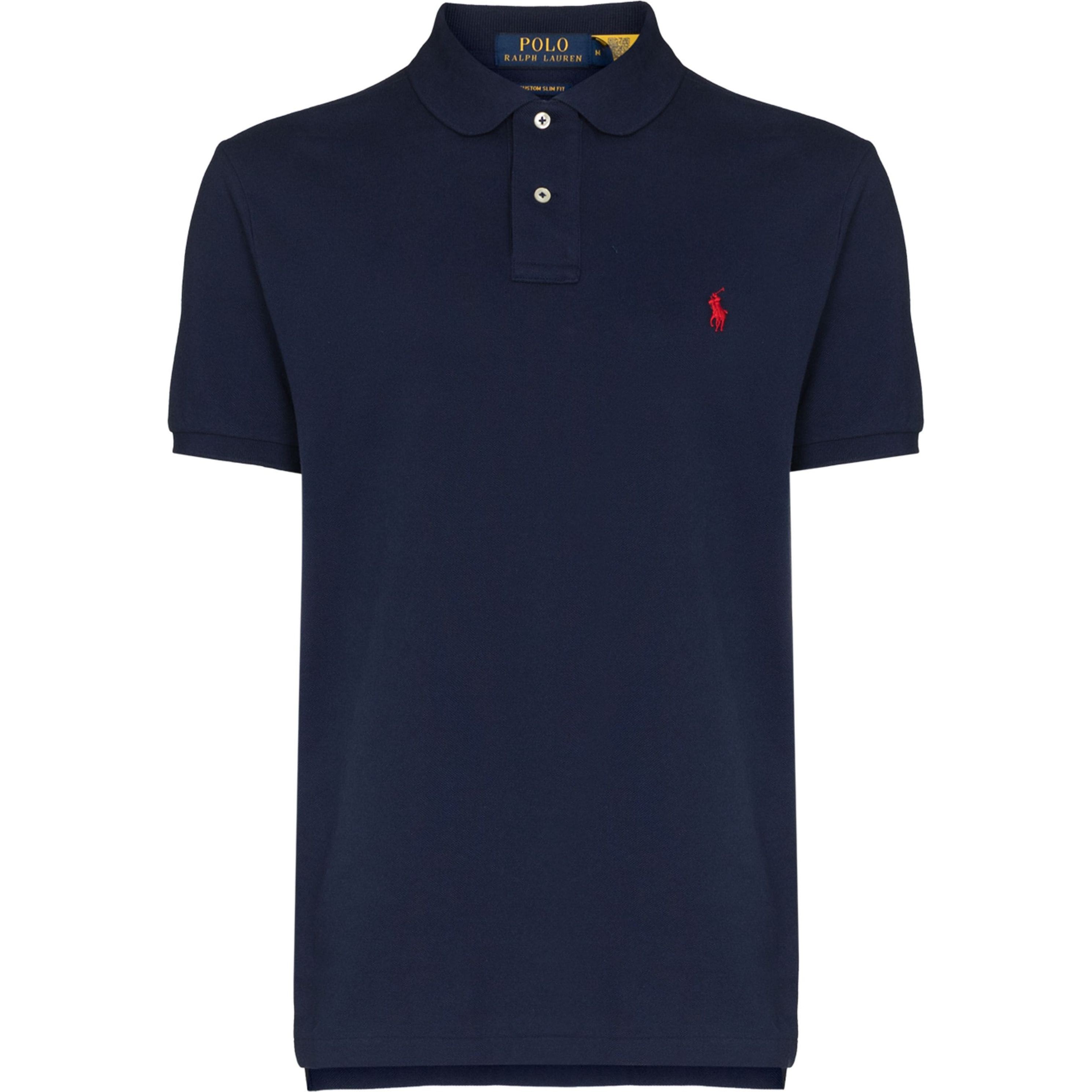 POLO RALPH LAUREN Polo marškiniai trumpos rank. vyrams, Mėlyna, Custom slim mesh polo shirt 1