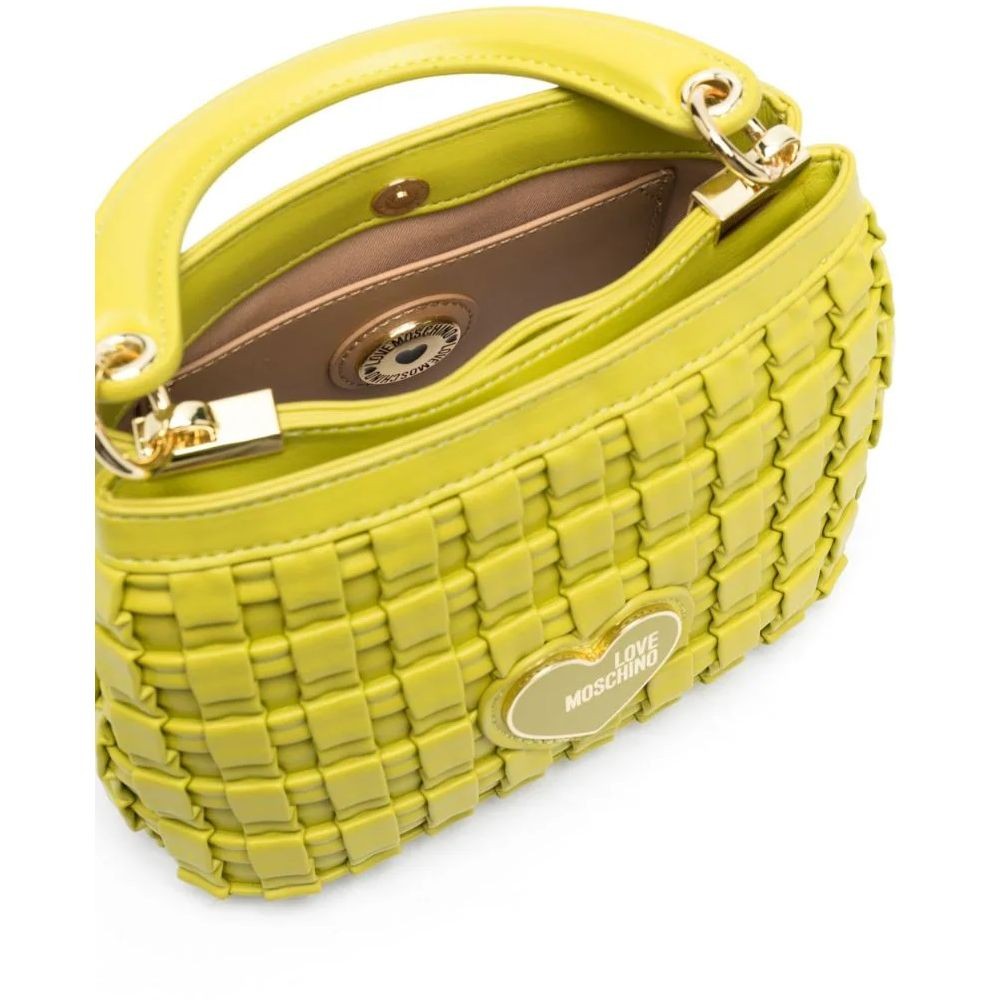 LOVE MOSCHINO Rankinė per petį moterims, Geltona, Shoulder bag 4