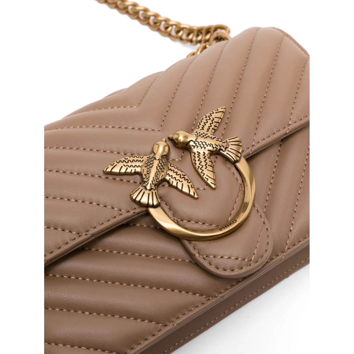 PINKO Rankinė per petį moterims, Beide, Love icon mini crossbody 3