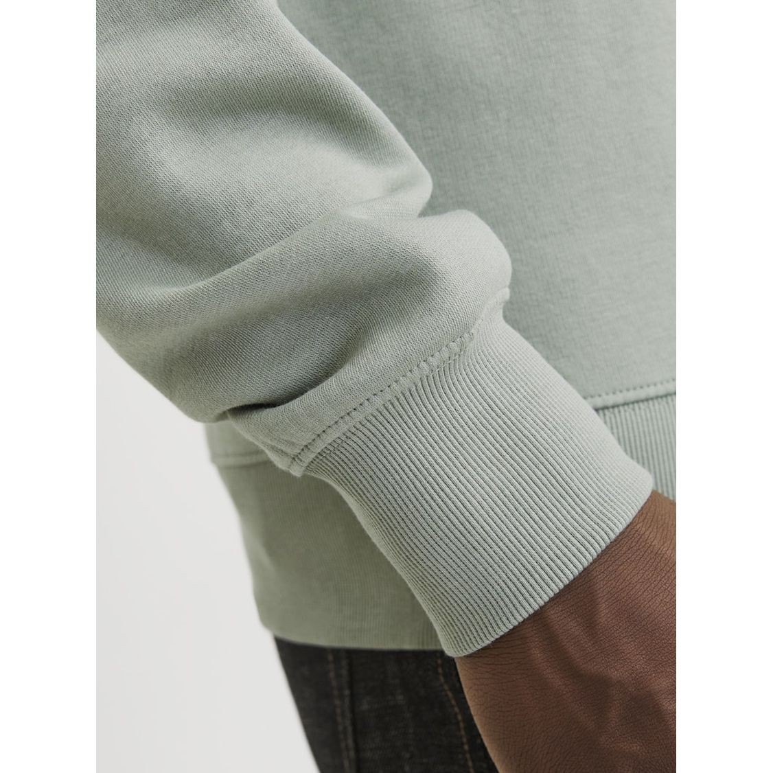 JACK & JONES Megztinis vyrams, Žalia, Star basic sweat 5