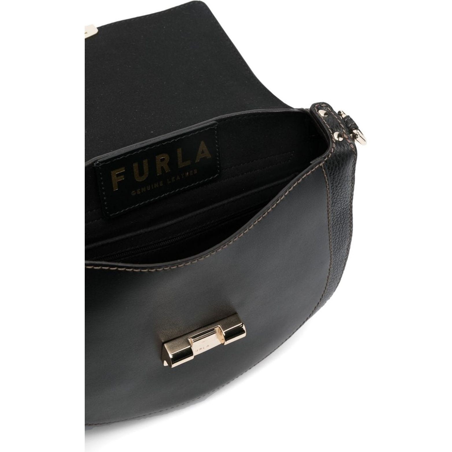 FURLA Rankinė per petį moterims, Juoda, Furla club 2 s crossbody 3