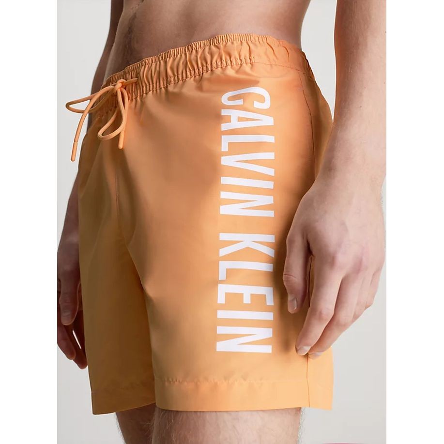 CALVIN KLEIN UW Apatinė kostiumėlio dalis vyrams, Oranžinė, Swim trunk 4