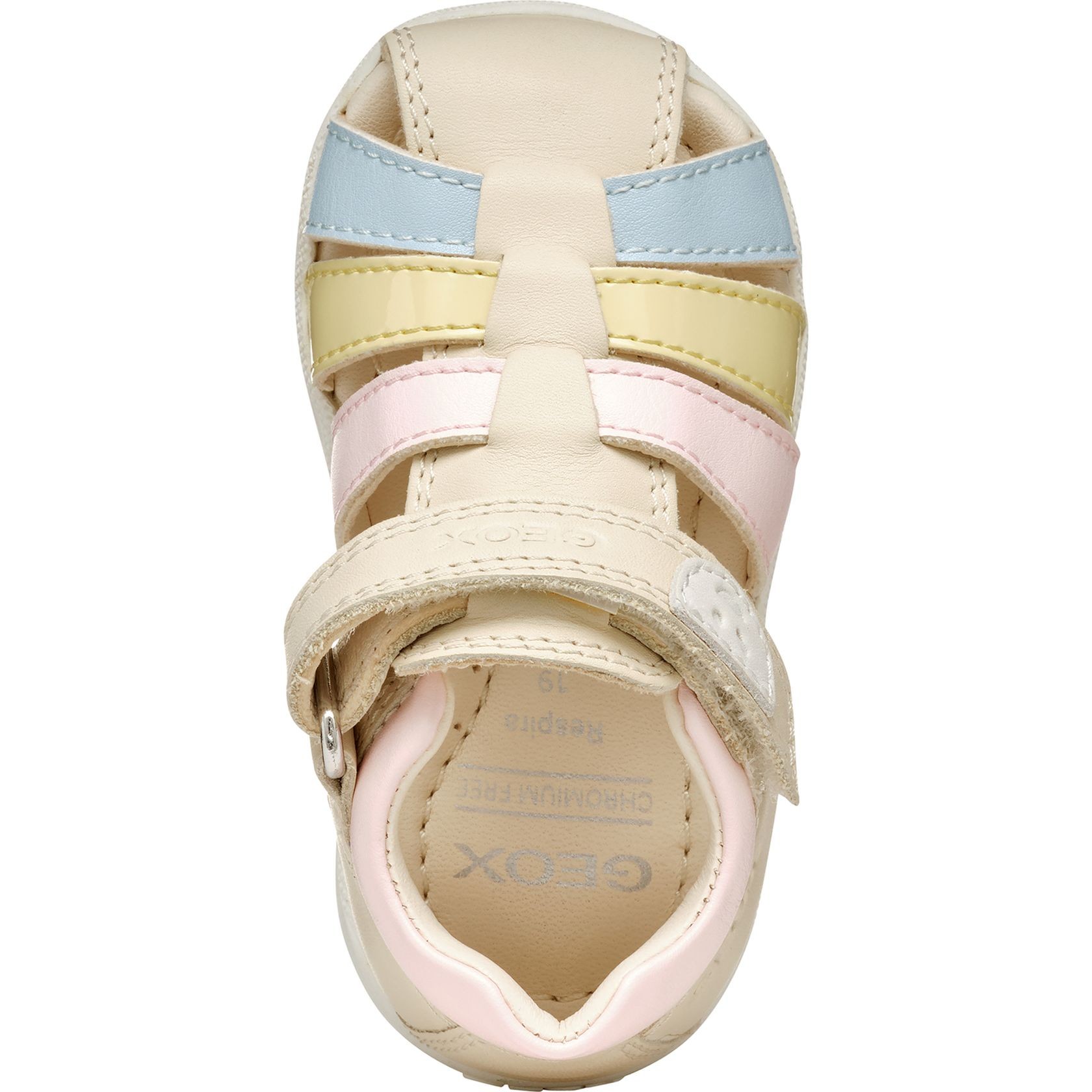 GEOX Basutės mergaitėms, Smėlio, Macchia sandals 4