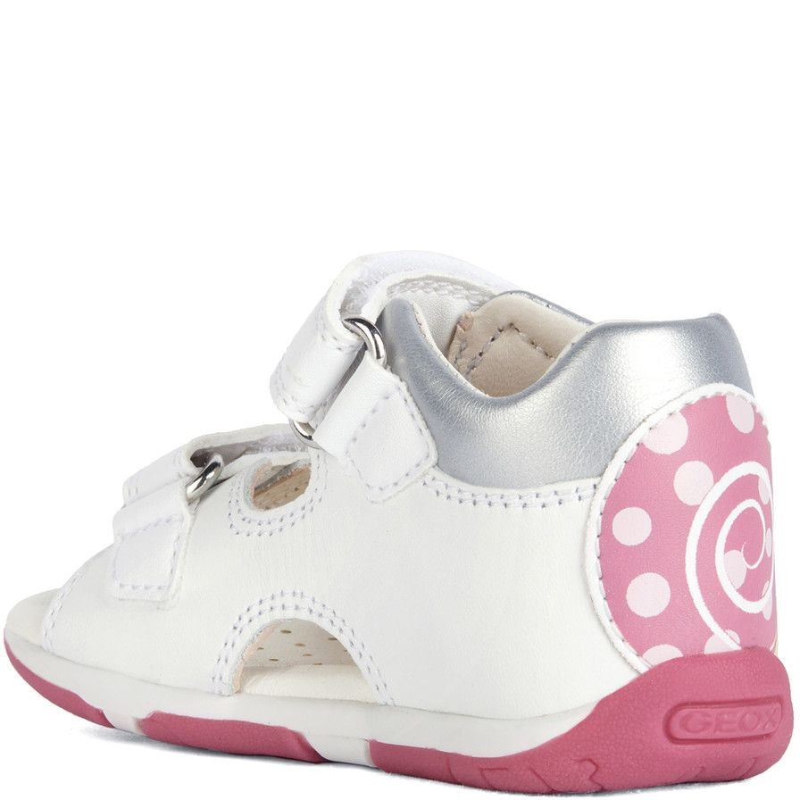 GEOX Basutės mergaitėms, Balta, SANDALS TAPUZ 3