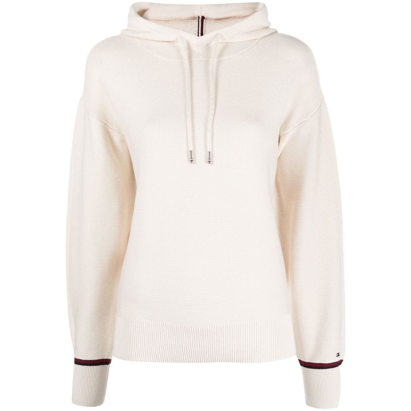 TOMMY HILFIGER Džemperis moterims, Balta, Global stp hoodie sweater 1
