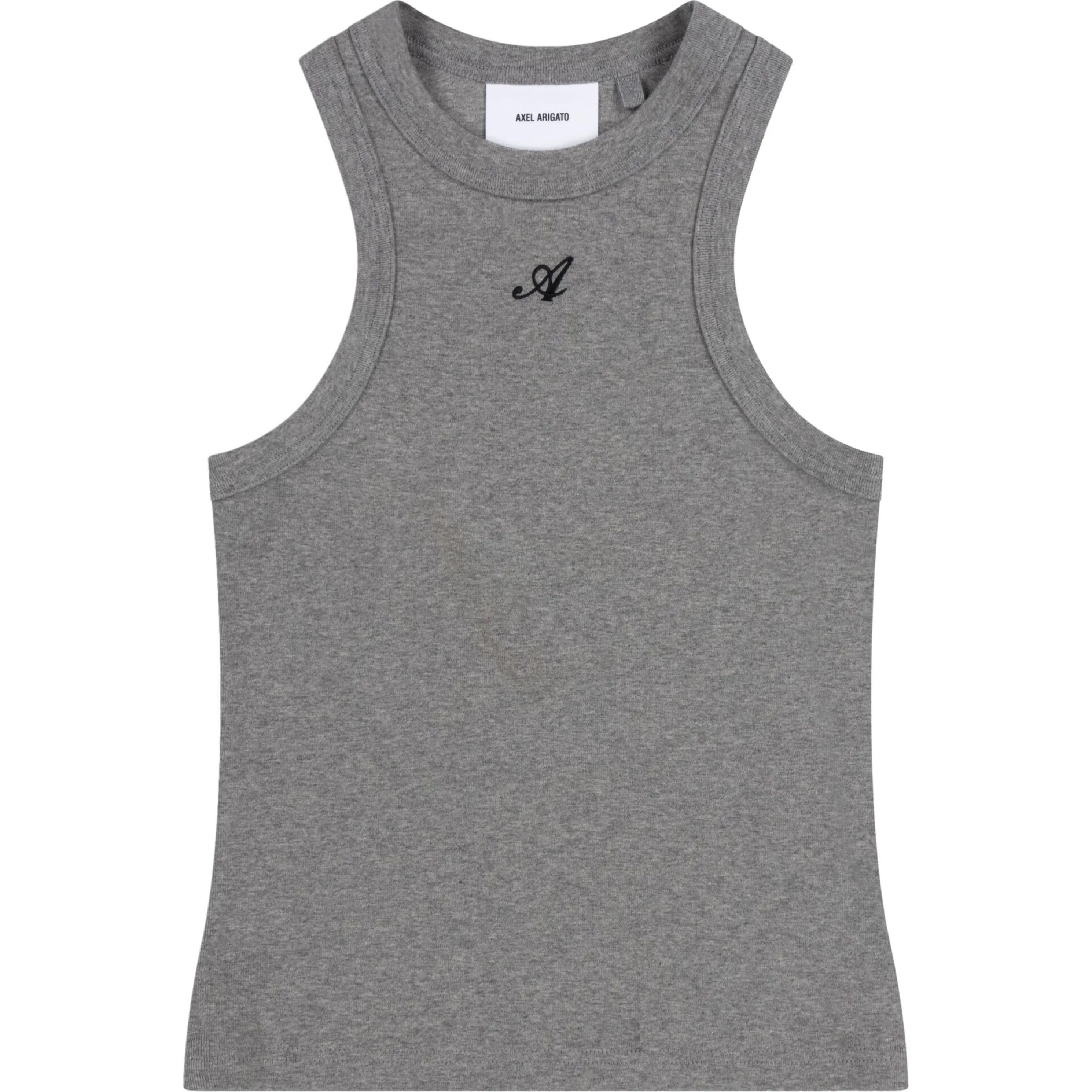 AXEL ARIGATO Marškiniai be rankovių moterims, Pilka, Signature tank top