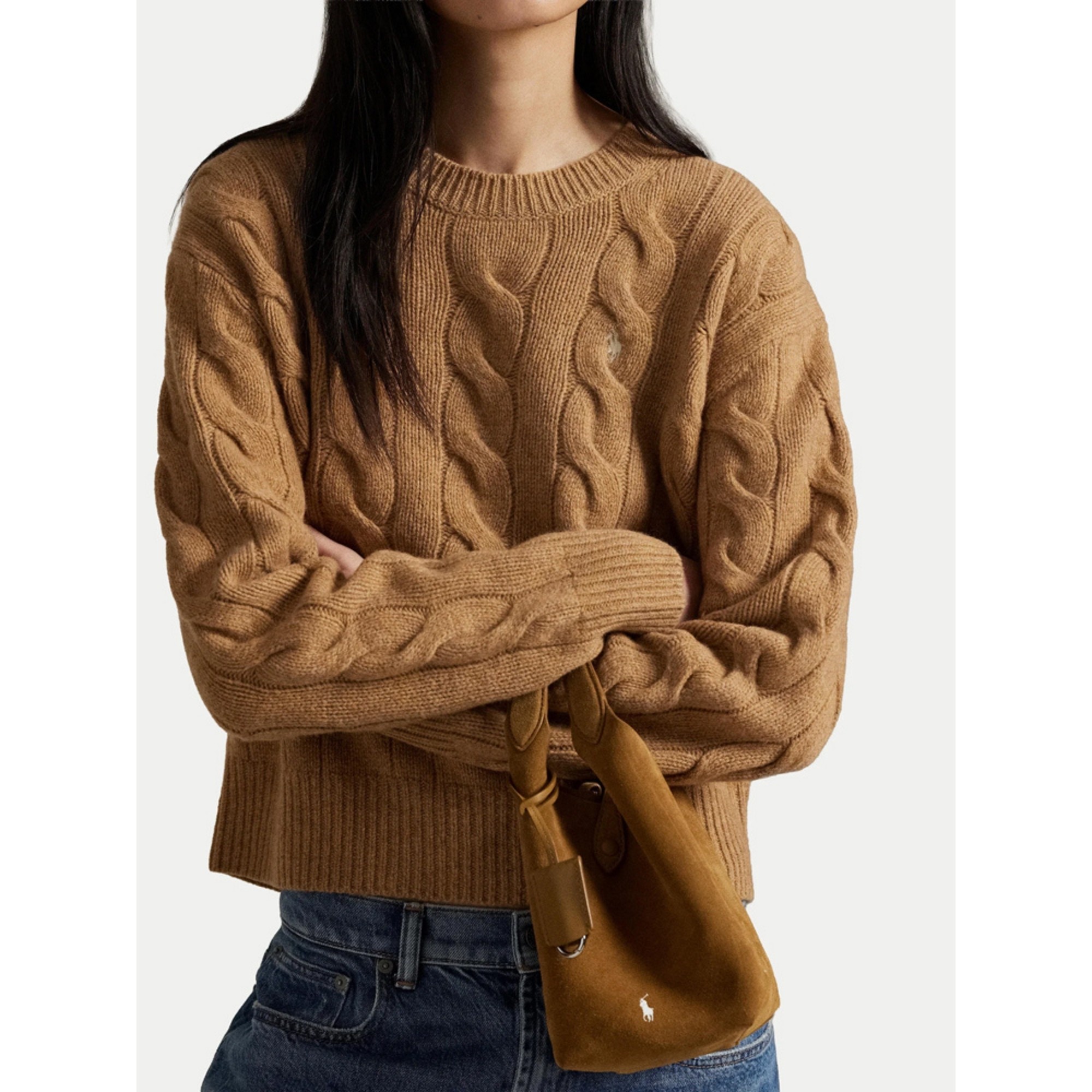 POLO RALPH LAUREN Megztinis moterims, Ruda, Pullover 2