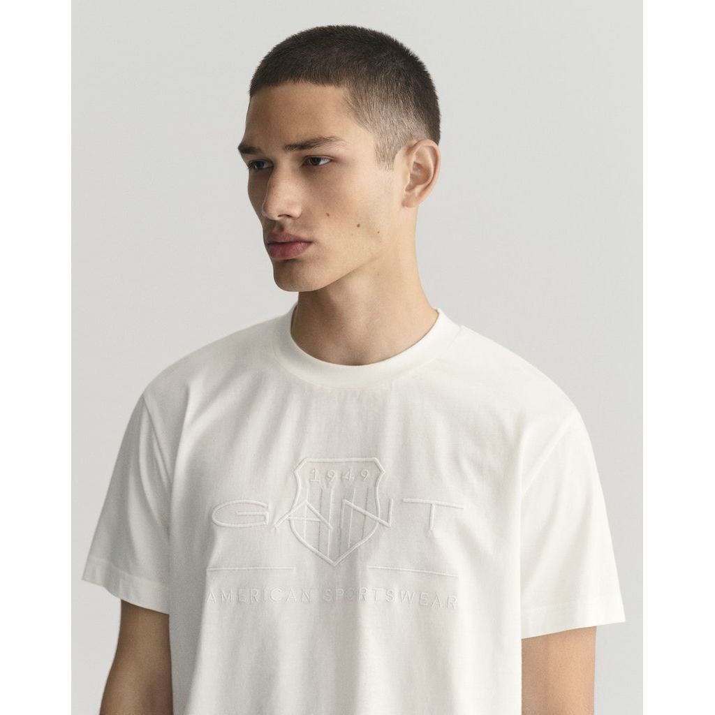 GANT Marškinėliai vyrams, Balta 4