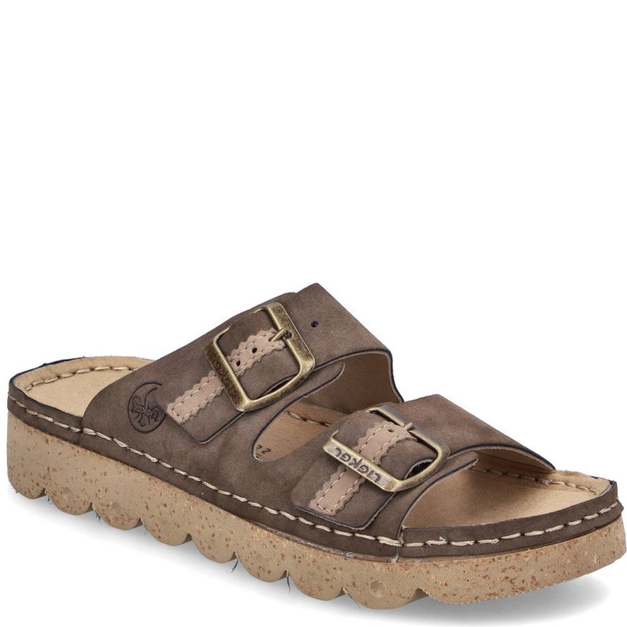 RIEKER Šlepetės moterims, Ruda, Slippers 1