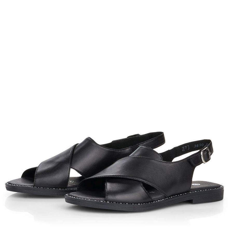 REMONTE Basutės moterims, Juoda, SANDALS 9