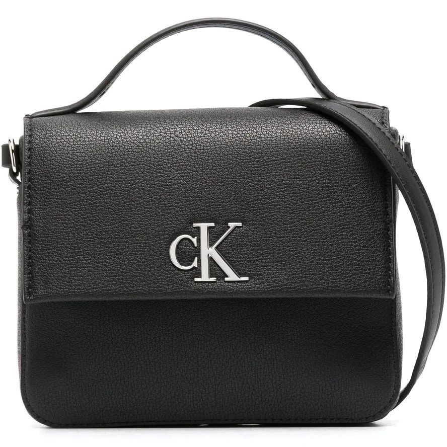 CALVIN KLEIN JEANS Rankinė per petį moterims, Juoda, MINIMALGRAM BOXY FLAP CB19 1