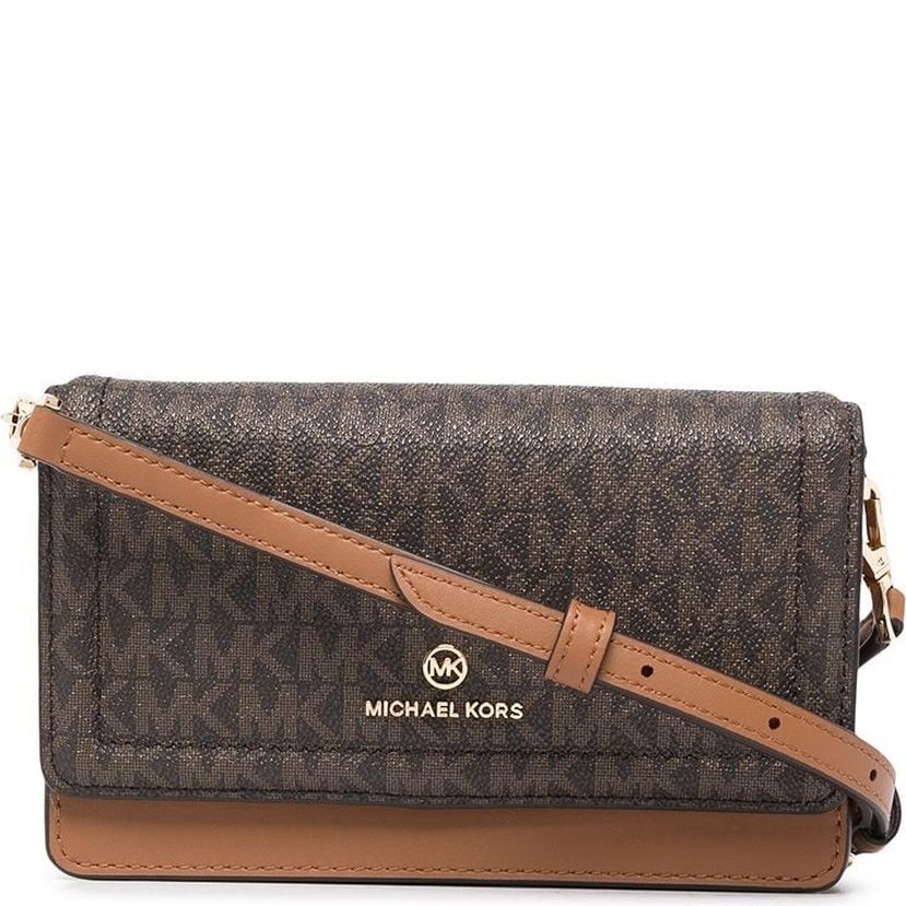 MICHAEL KORS Rankinė per petį moterims, Ruda, SM phone crossbody 1