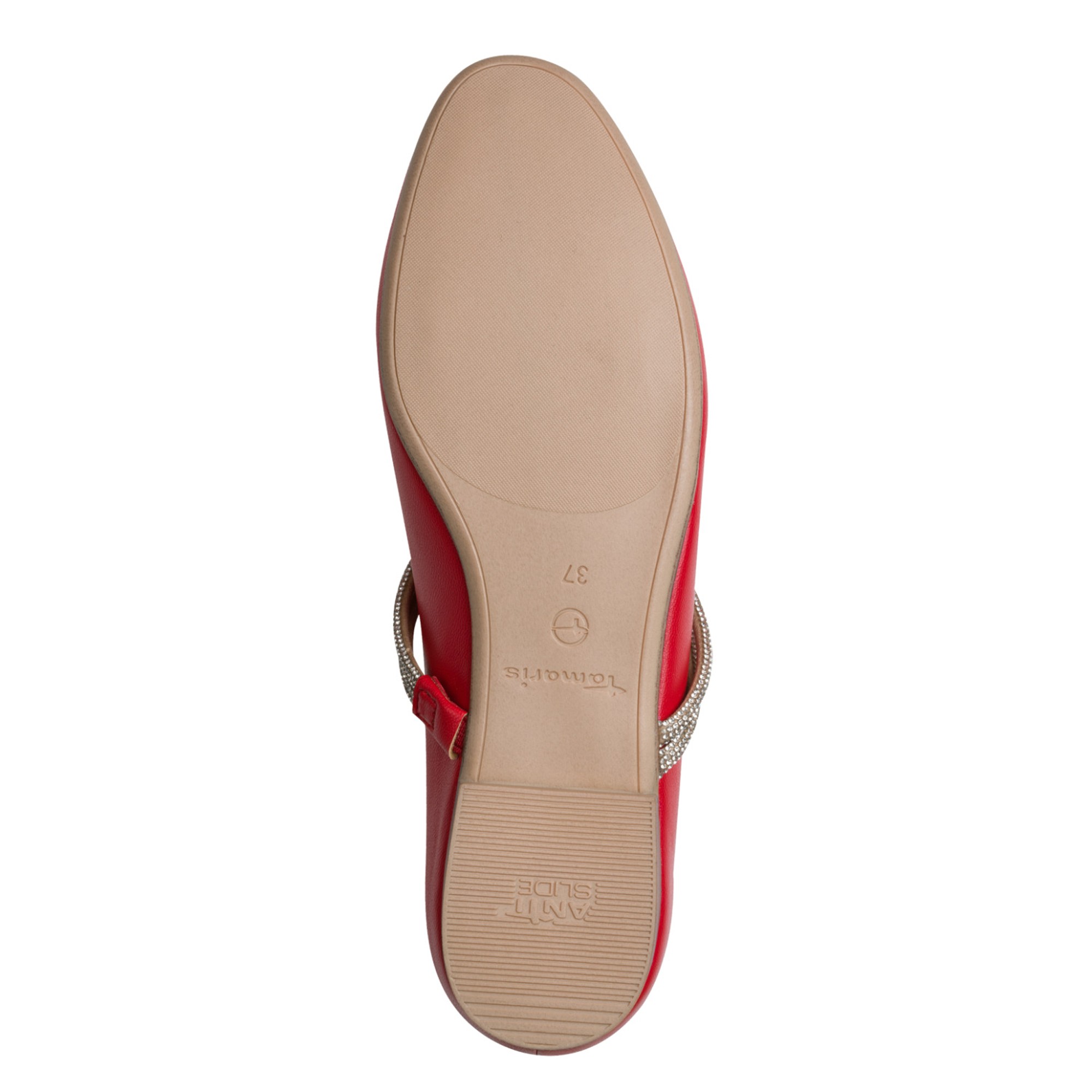 TAMARIS Balerinos moterims, Raudona, Ballerinas 4