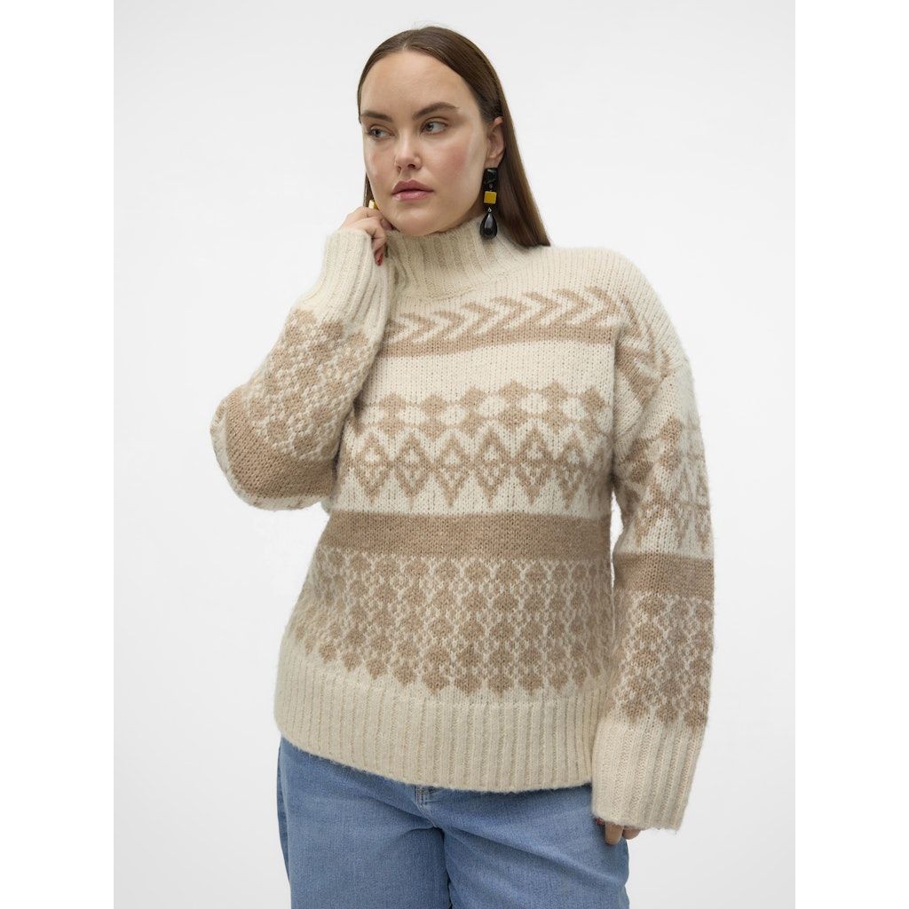 VERO MODA Megztinis su kaklu moterims, Marga, Ample highneck pullover boo 5
