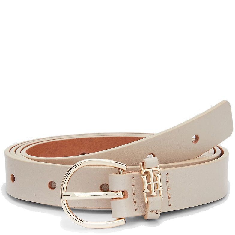 TOMMY HILFIGER Diržas moterims, Smėlio, TH CHIC 2.5 1