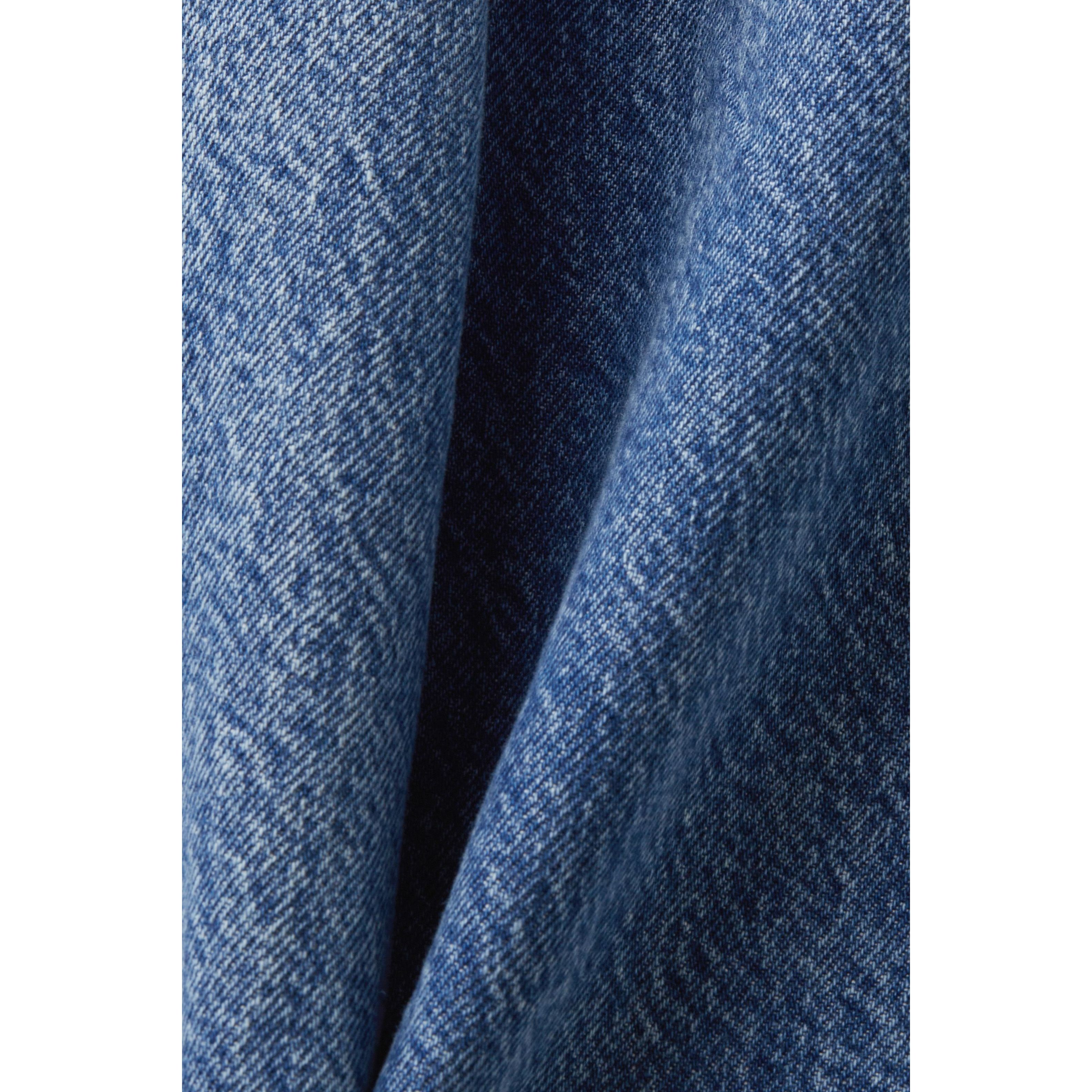 ESPRIT Platūs džinsai moterims, Mėlyna, High-Rise Wide-Leg Retro Jeans 4