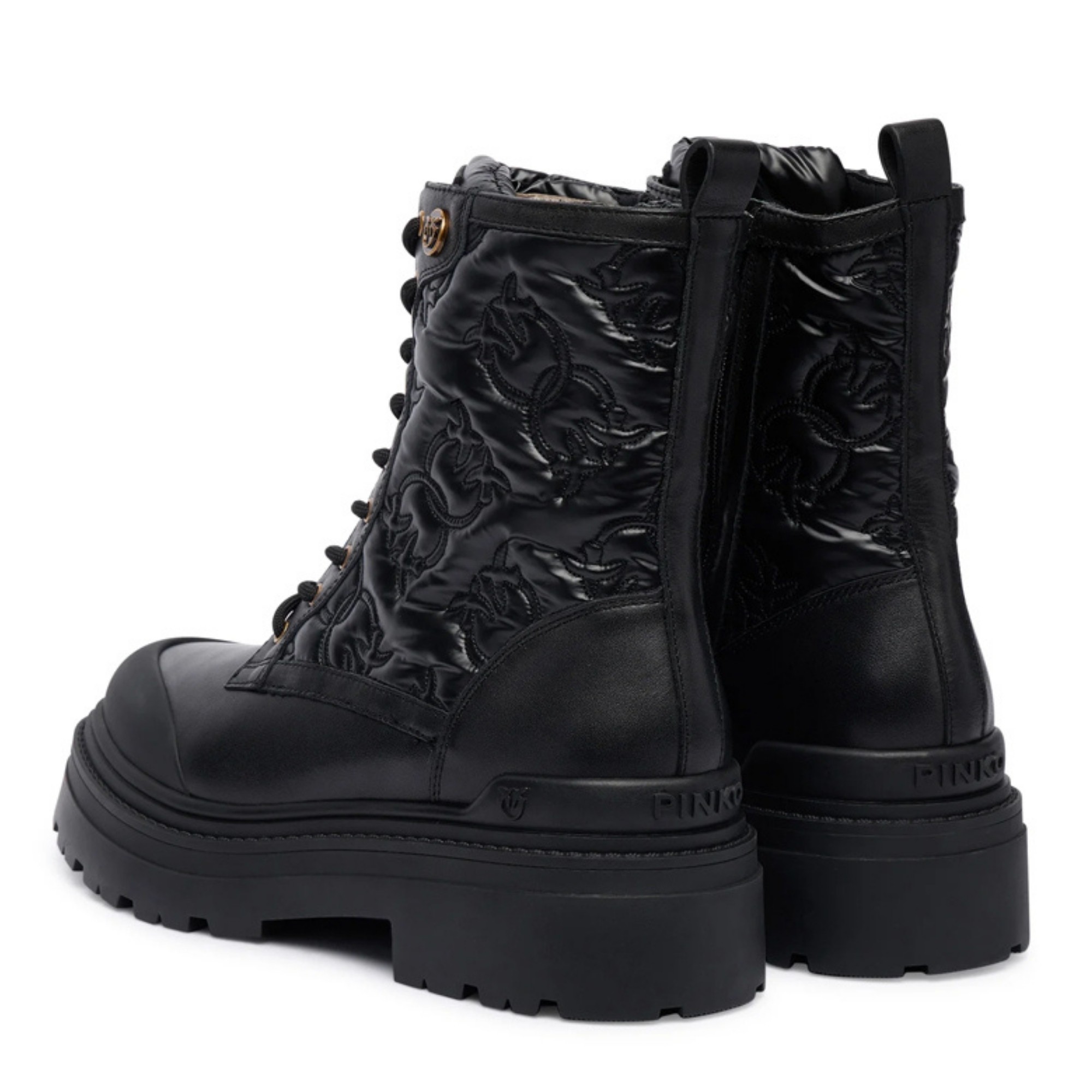 PINKO Aulinukai moterims, Juoda, Mia 25 - ankle boot calf leath 3