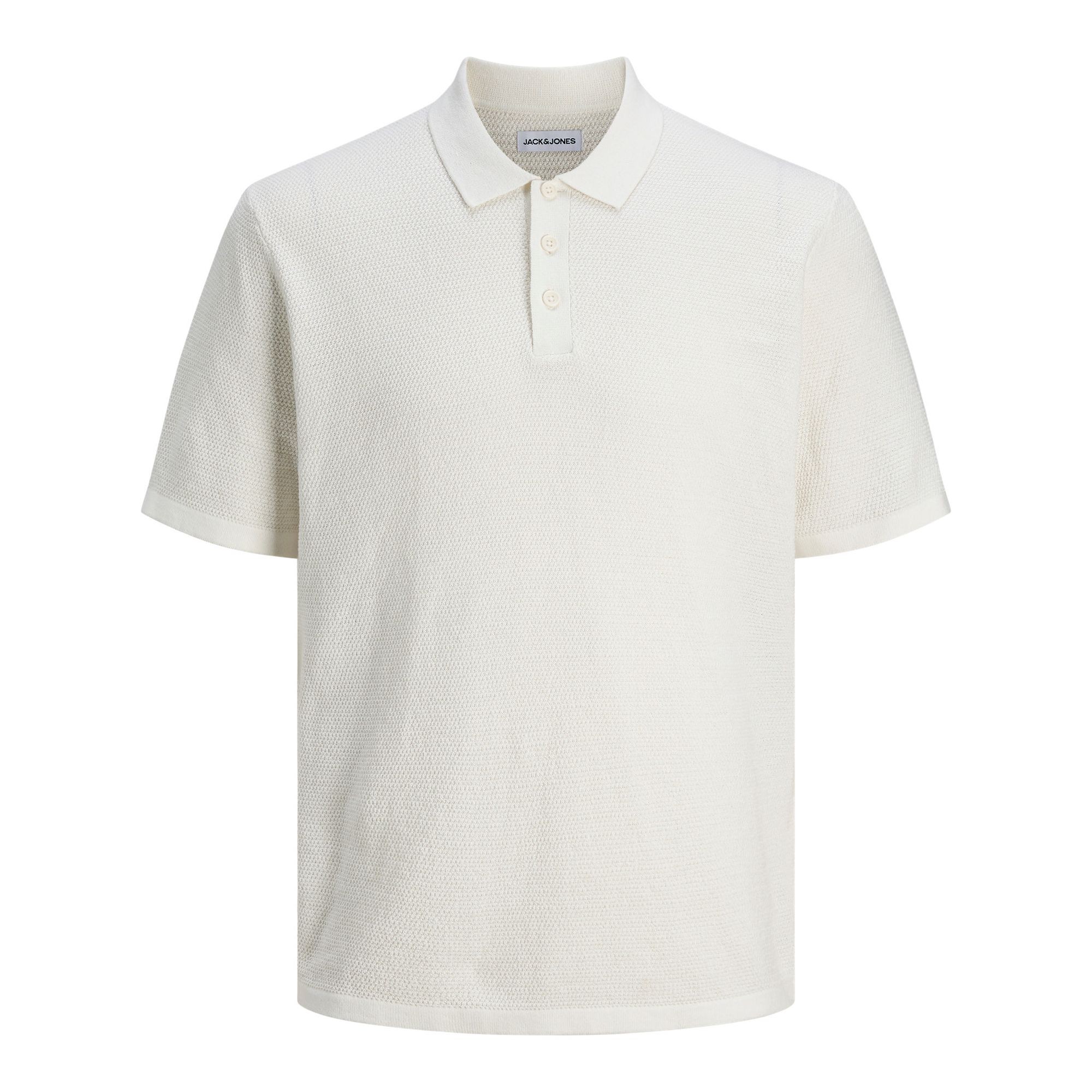 JACK & JONES Megzta palaidinė vyrams, Balta, George knit polo 1