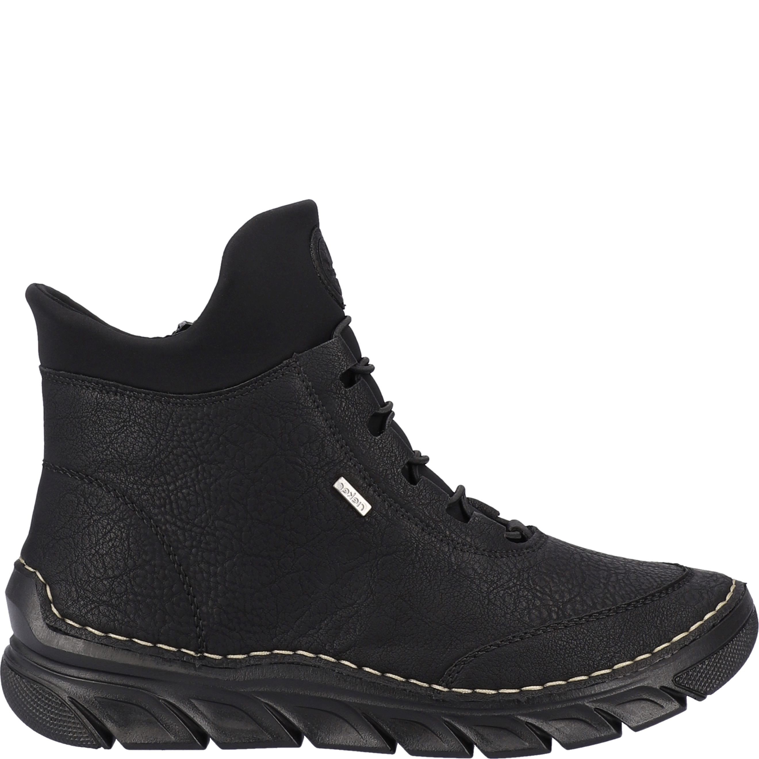 RIEKER Aulinukai moterims, Juoda, Ladies mid height boots 4