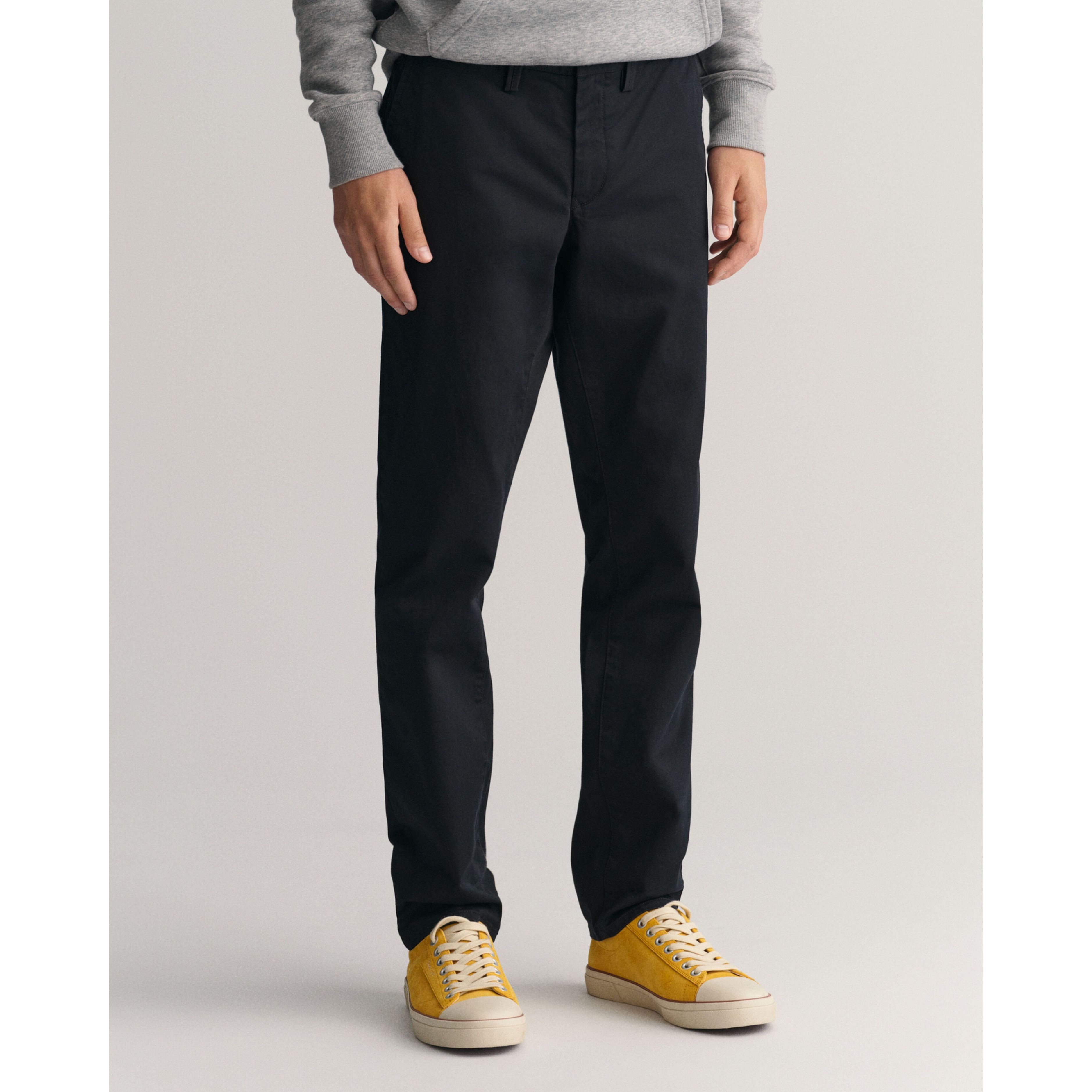 GANT Kelnės vyrams, Juoda, SLIM TWILL CHINOS 2