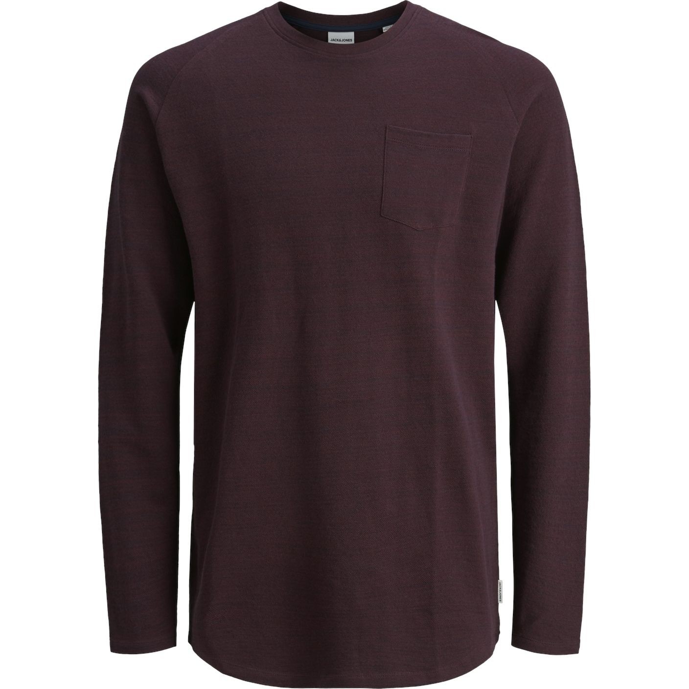 JACK & JONES T-särgid vyrams, Punane, JCOOZIL TEE LS CREW NECK