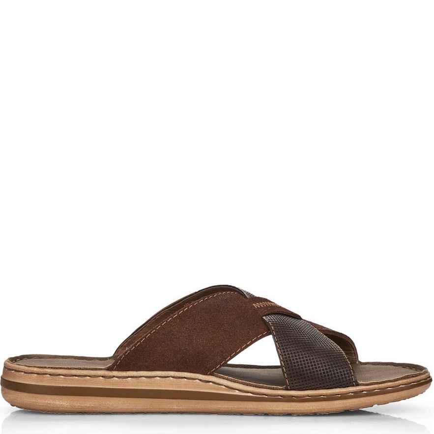 RIEKER Šlepetės vyrams, Ruda, Slippers 2