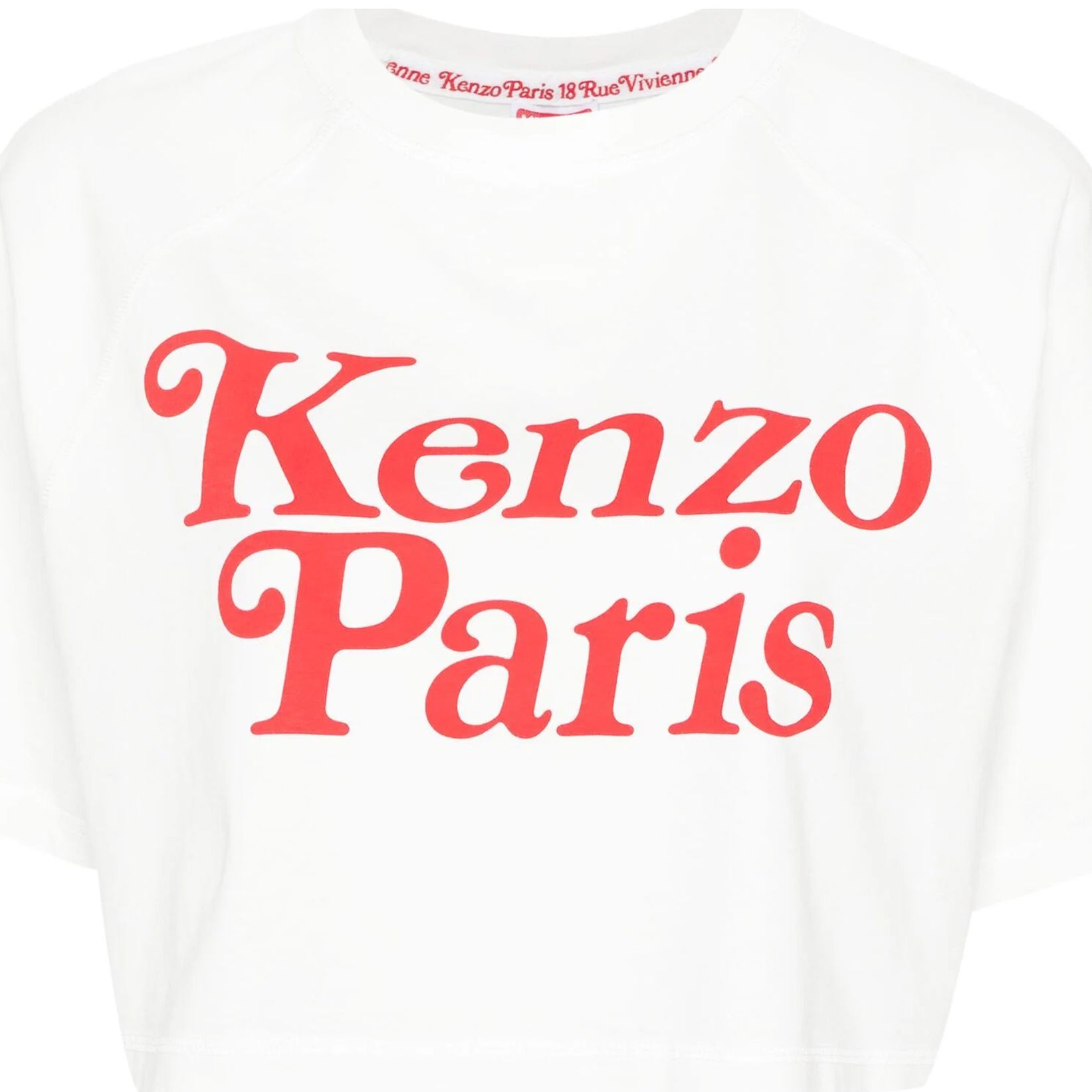 KENZO Trumpinti marškinėliai moterims, Balta, Kenzo by verdy boxy tee