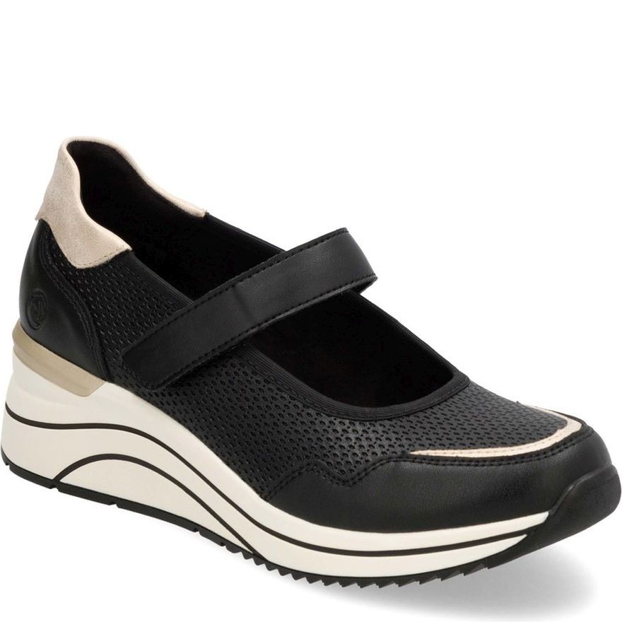 REMONTE Balerinos moterims, Juoda, Ballerina with strap 1