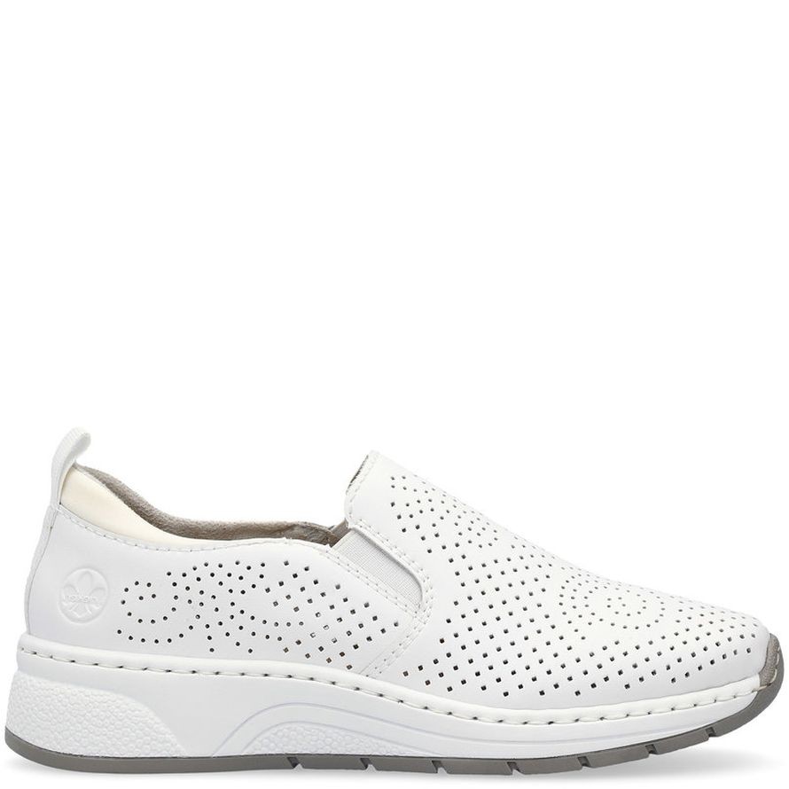 RIEKER Laisvalaikio bateliai moterims, Balta, LEISURE 4