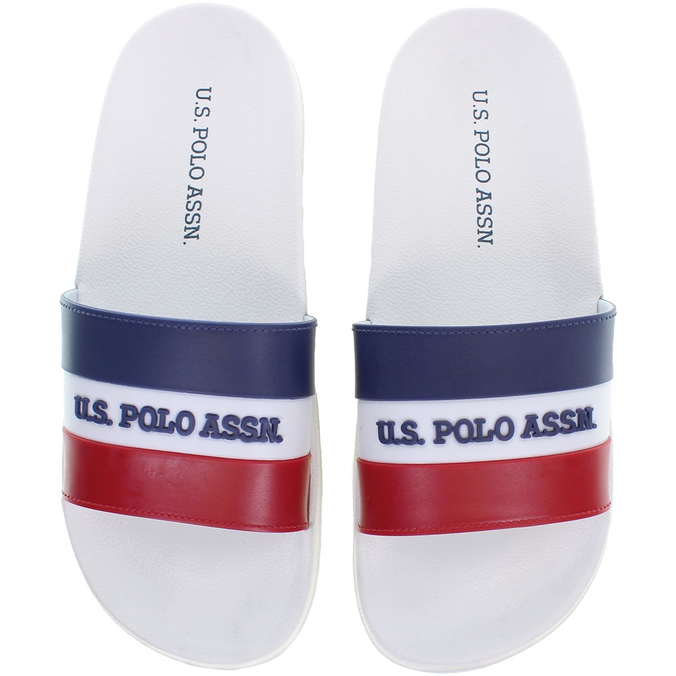 U.S.POLO Šlepetės vyrams, Balta, SLIPPERS 3
