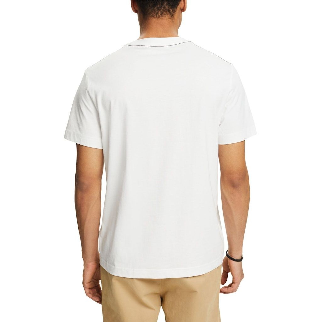 ESPRIT Marškinėliai vyrams, Balta, OCS pocket cn T-Shirts 3