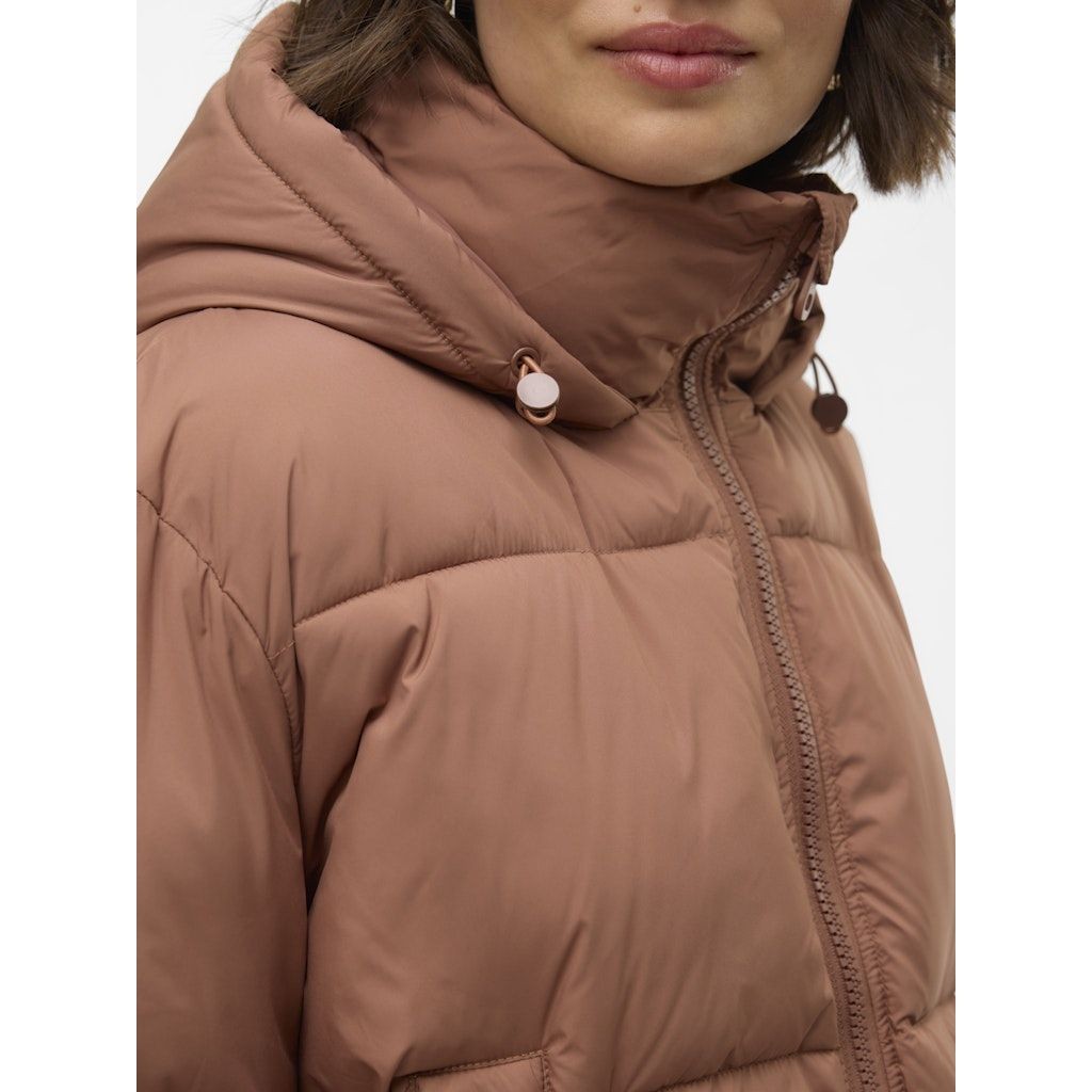 VERO MODA Pūkinė striukė moterims, Ruda, Idaline jacket boo 4