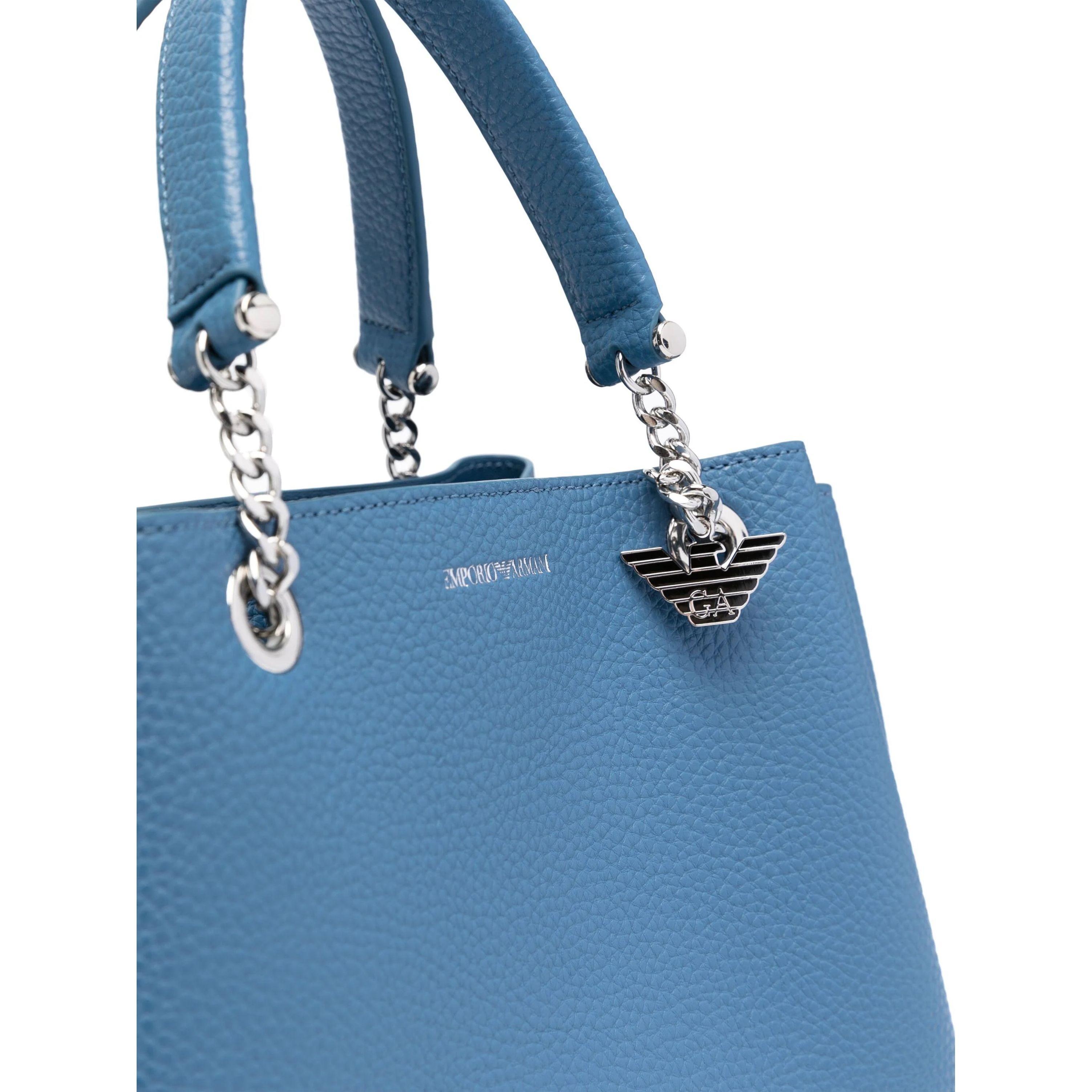 EMPORIO ARMANI Pirkinių krepšys moterims, Mėlyna, Shopping bag 3