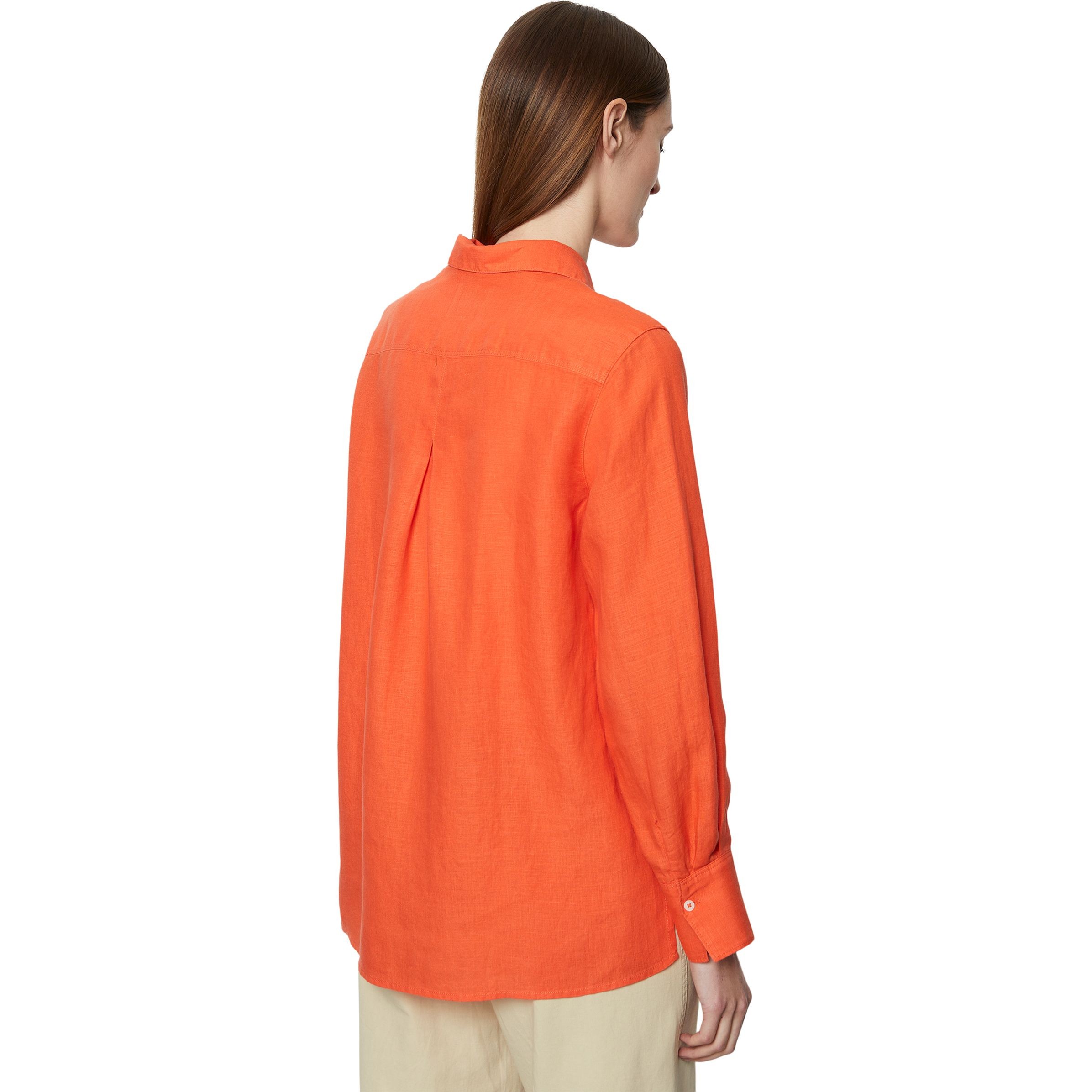 MARC O'POLO Marškiniai ilgomis rankovėmis moterims, Oranžinė 3