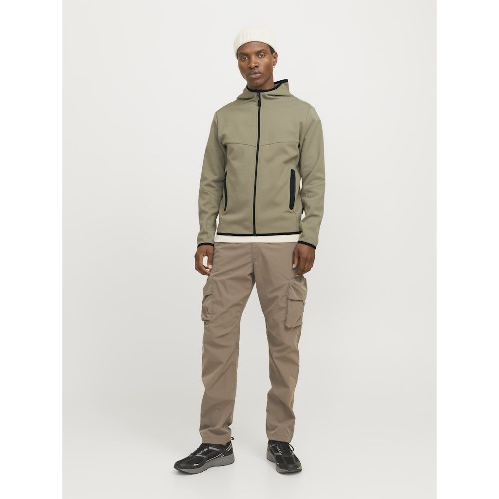 JACK & JONES Sportinis nertinis vyrams, Ruda, Fusion sweat zip hood noos 6