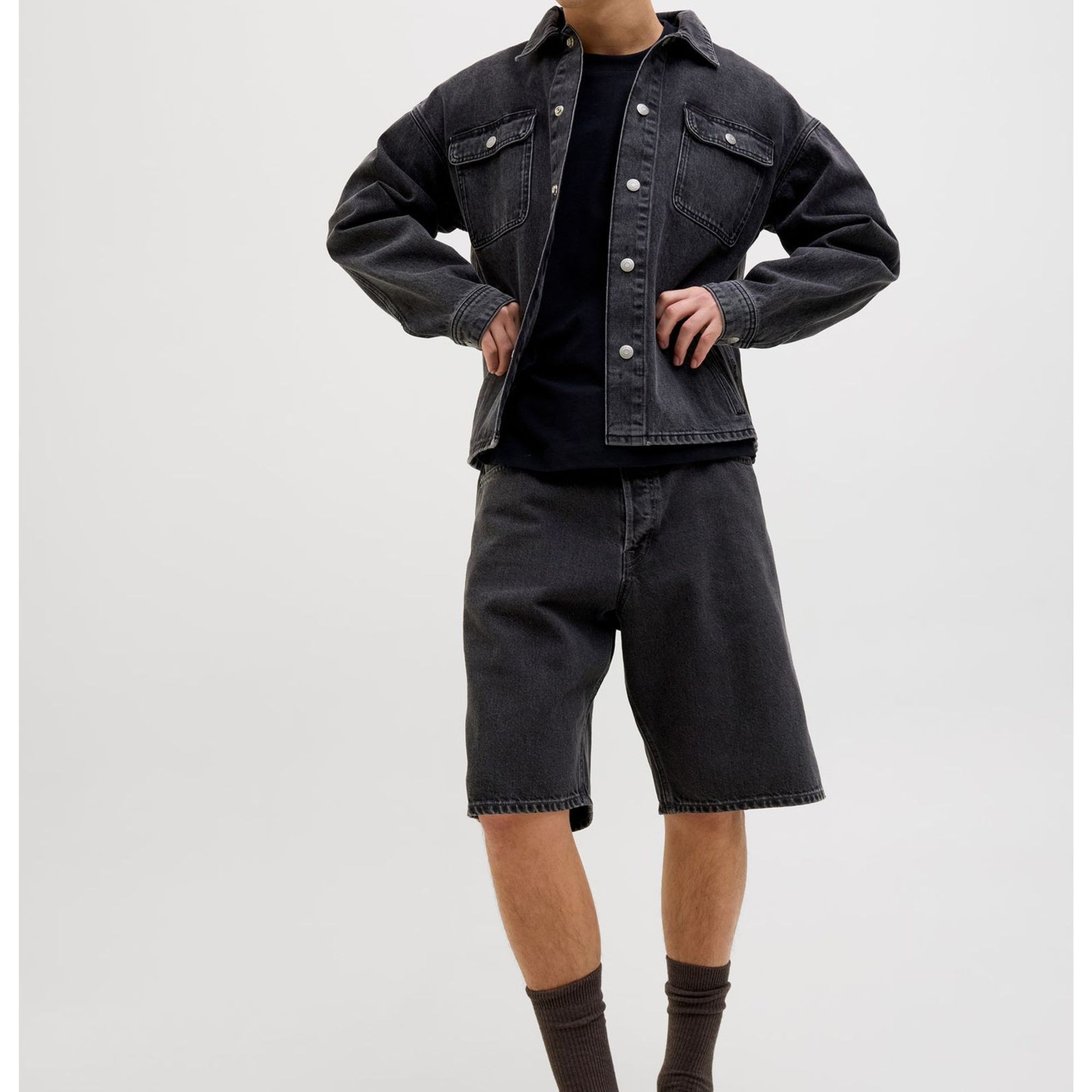 JACK & JONES Šortai vyrams, Juoda, Alex oroginal 3