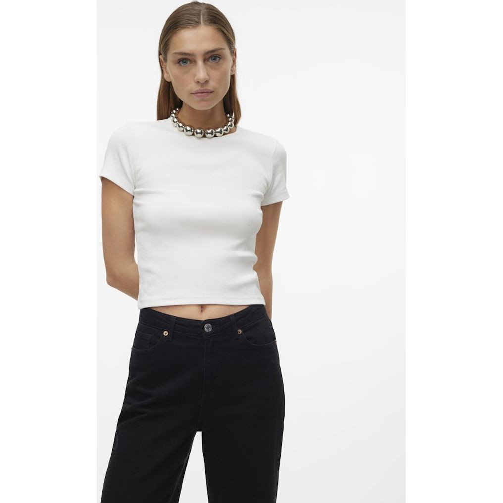VERO MODA Marškinėliai moterims, Balta, Vmchloe t-shirts 6