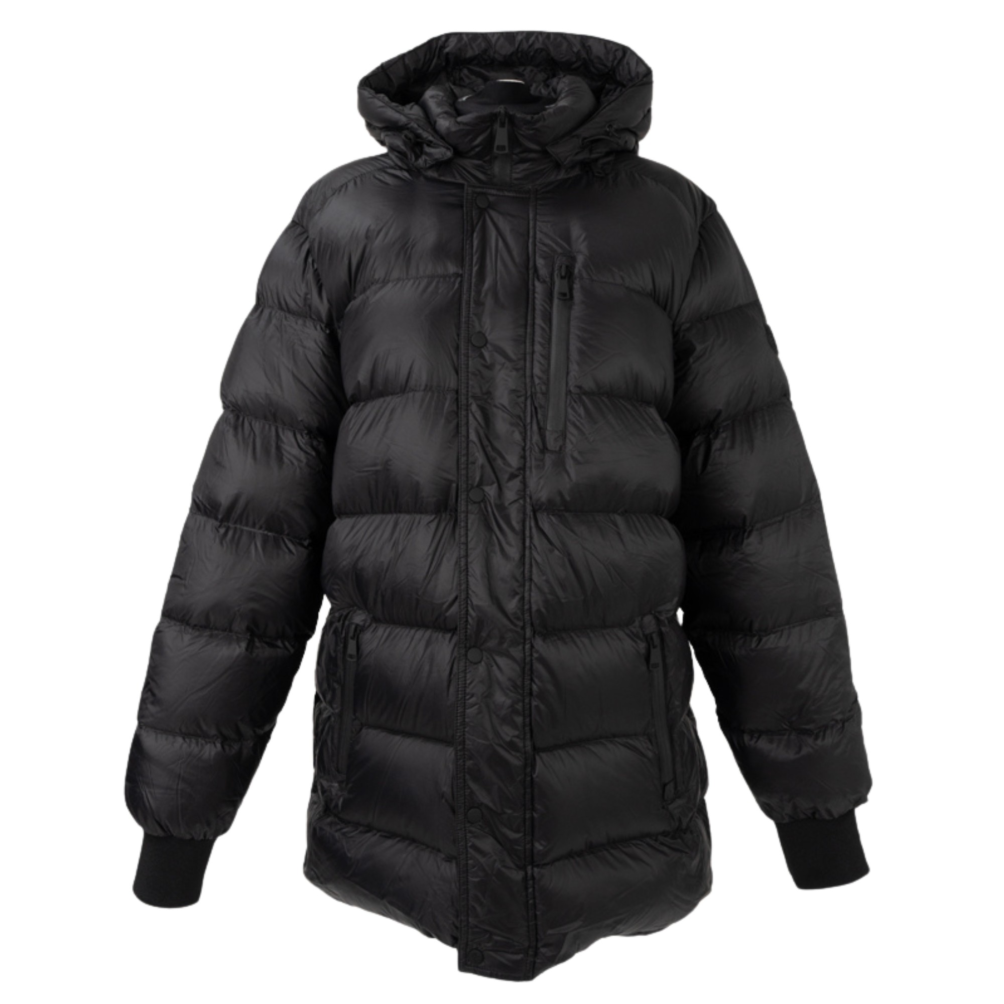 SERGIO MORETTI Pūkinė striukė vyrams, Juoda, Jackets 1