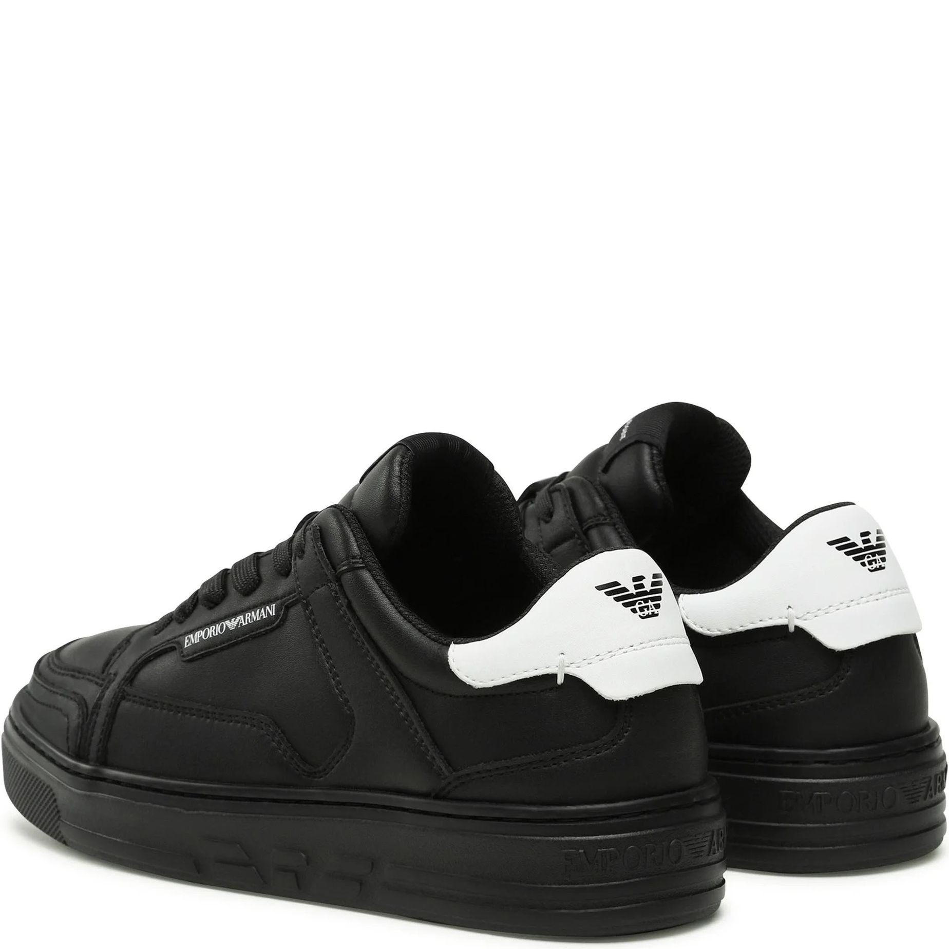 EMPORIO ARMANI Sportiniai bateliai moterims, Juoda, Sneaker 3