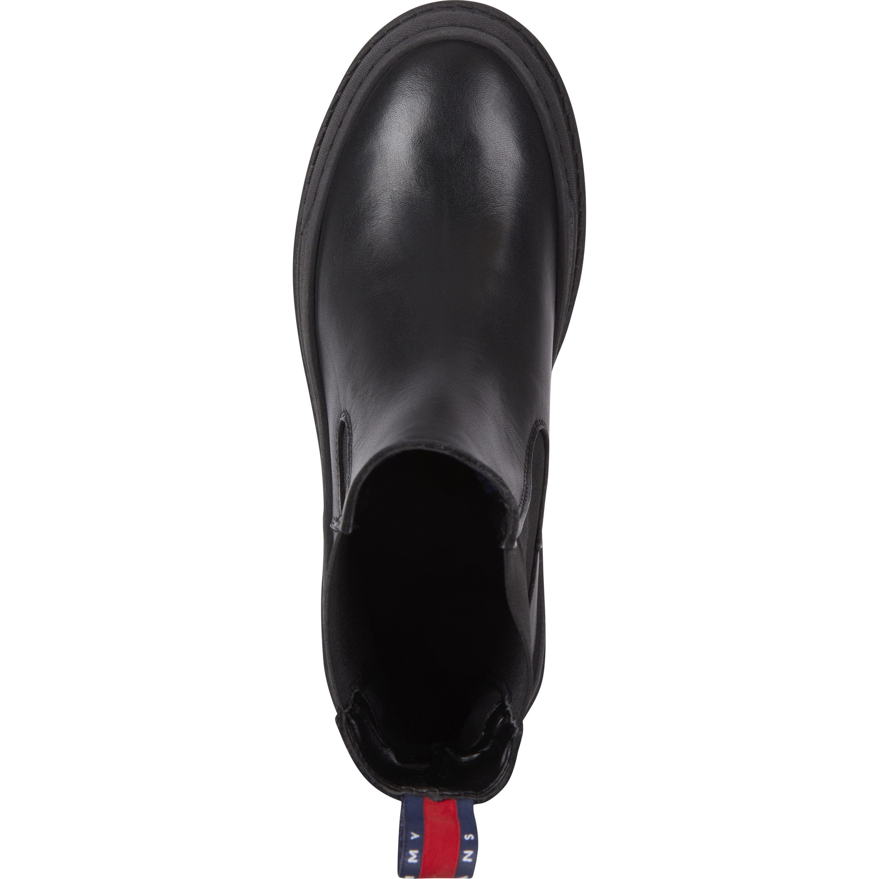 TOMMY JEANS Aulinukai moterims, Juoda, Chelsea foxing boot 3