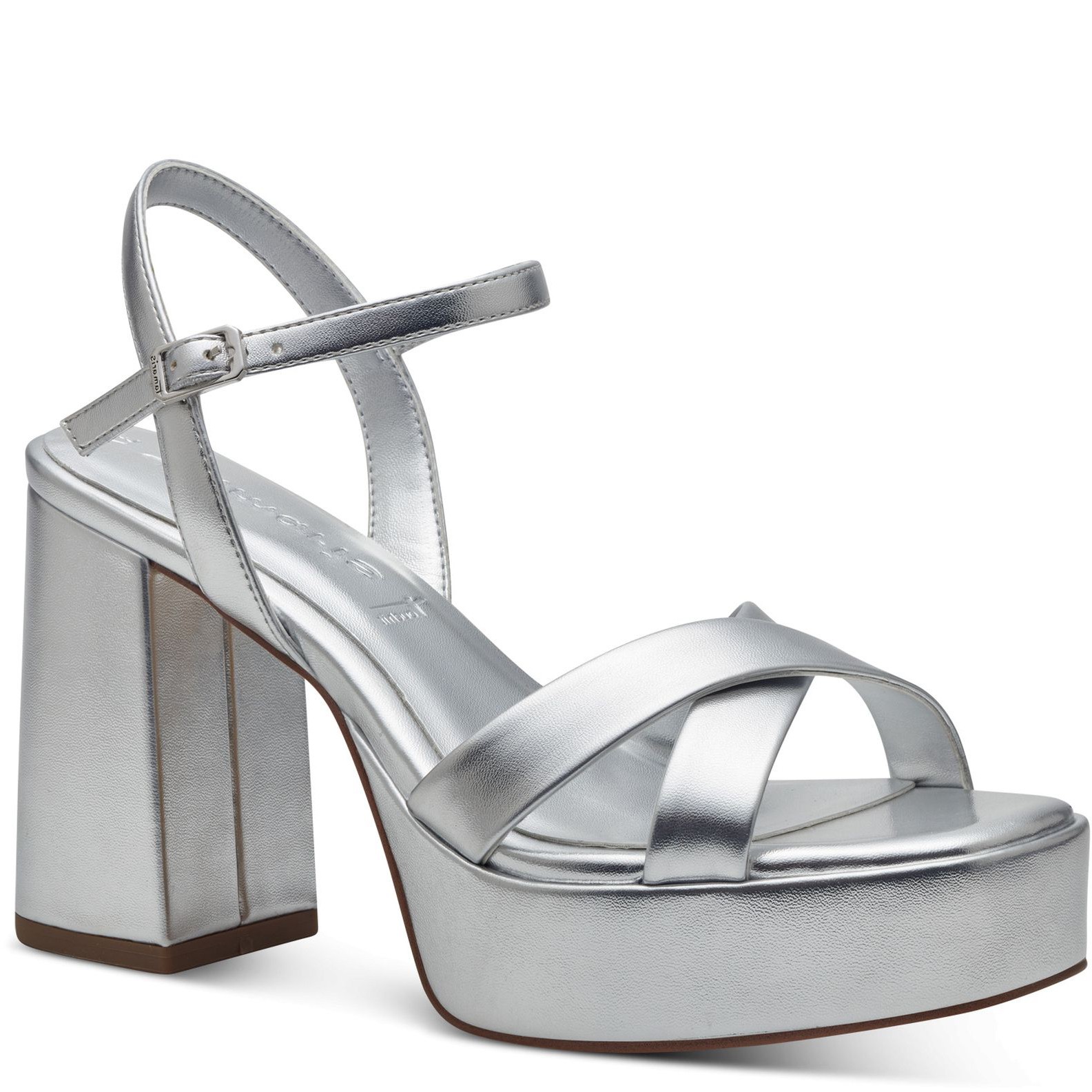 TAMARIS Basutės moterims, Sidabrinė, Sandals 1